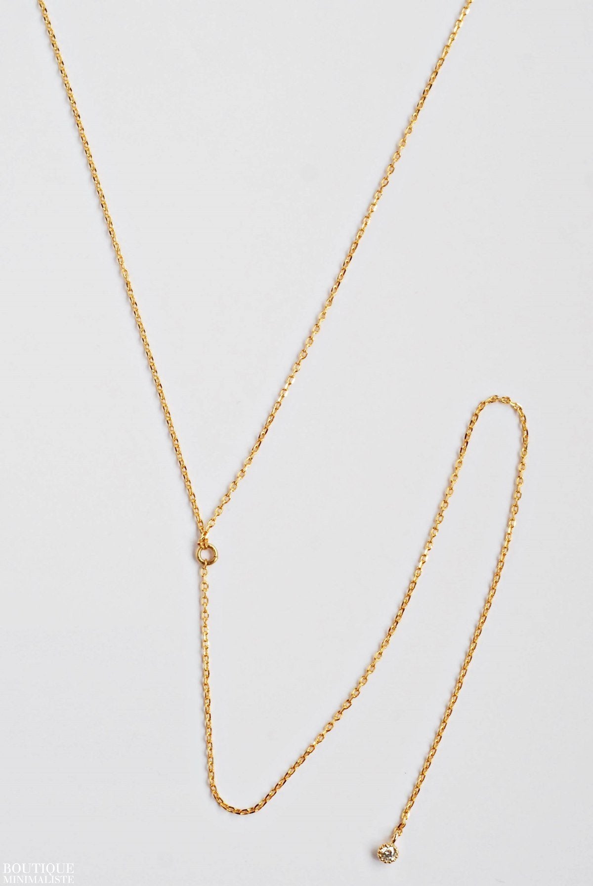 Basic Lariat Necklace - Boutique Minimaliste has waterproof, durable, elegant and vintage inspired jewelry