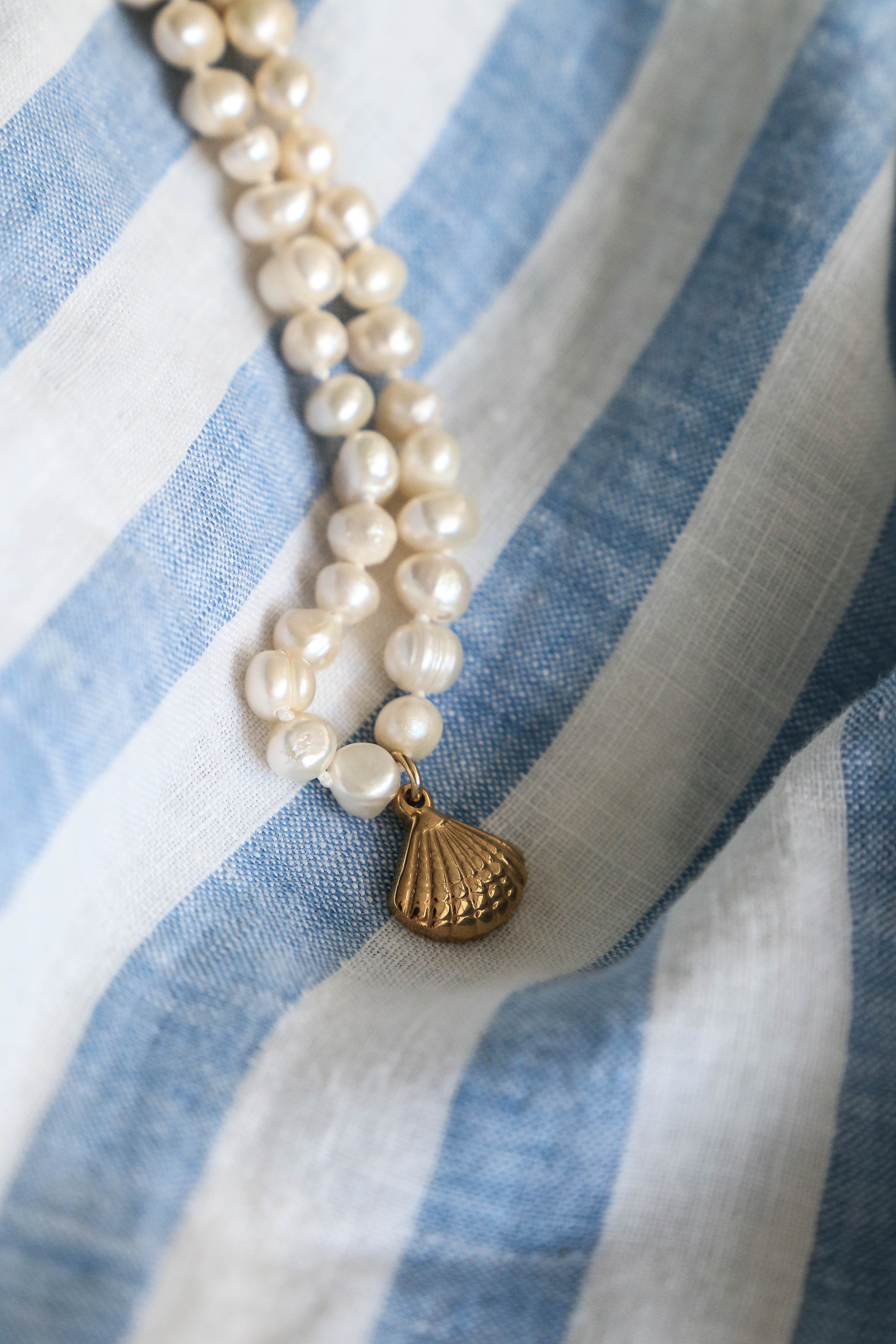 Brigitte "La Mer" Necklace - Boutique Minimaliste has waterproof, durable, elegant and vintage inspired jewelry