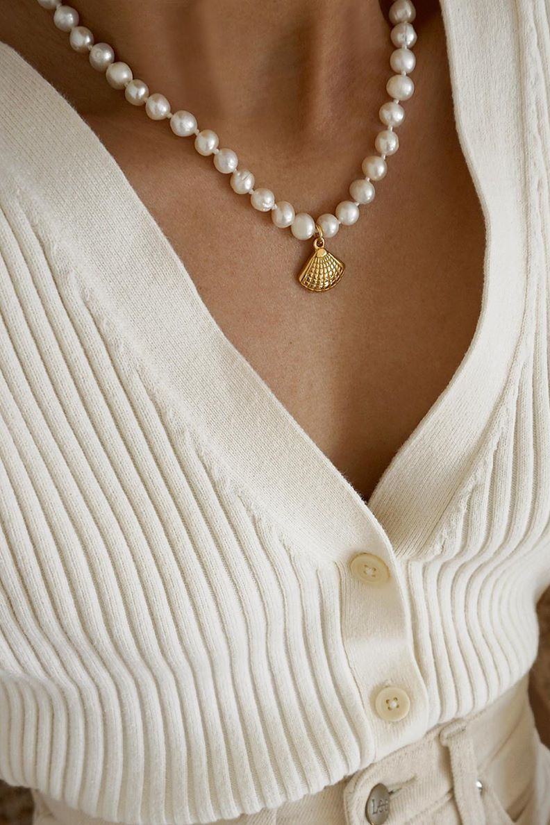 Brigitte "La Mer" Necklace - Boutique Minimaliste has waterproof, durable, elegant and vintage inspired jewelry