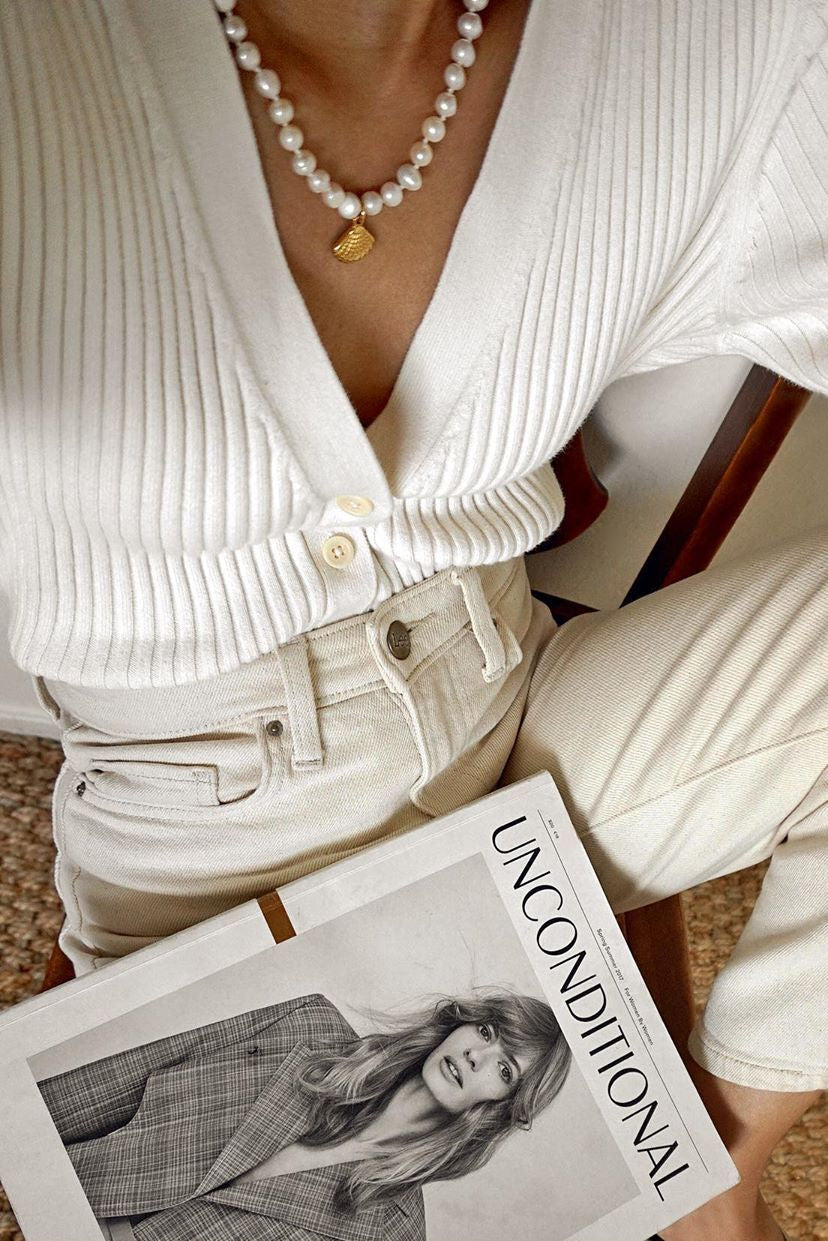 Brigitte "La Mer" Necklace - Boutique Minimaliste has waterproof, durable, elegant and vintage inspired jewelry