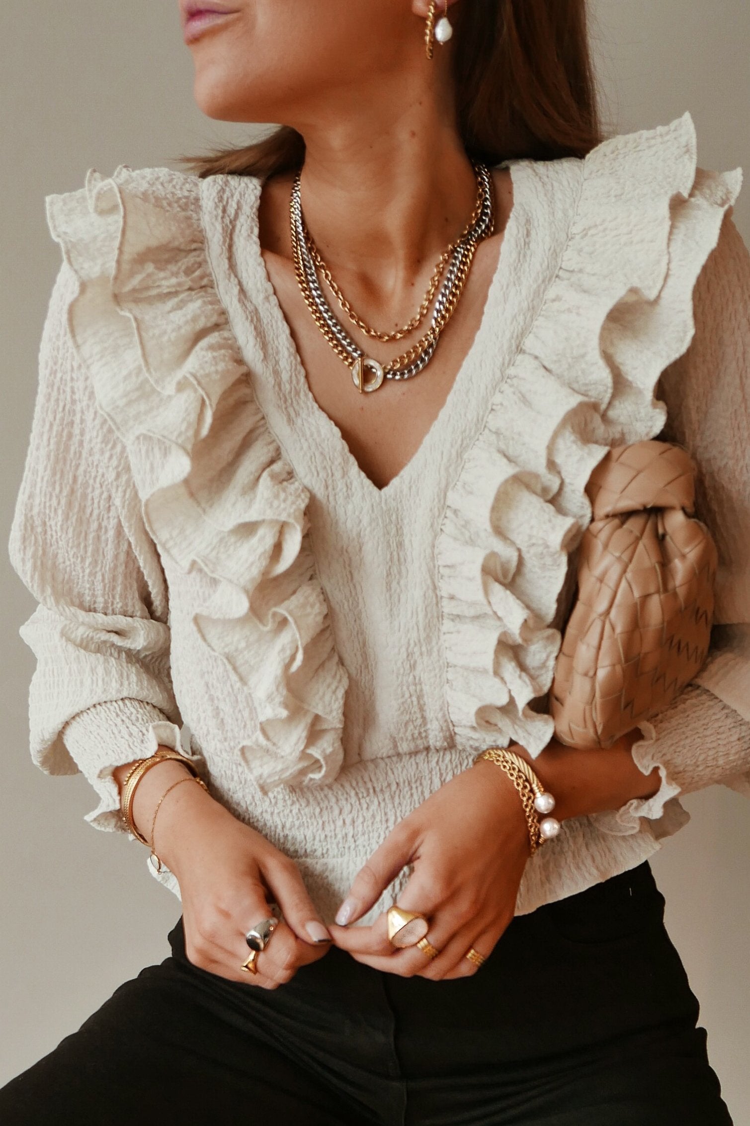 Carrie Hoop Earrings - Boutique Minimaliste has waterproof, durable, elegant and vintage inspired jewelry