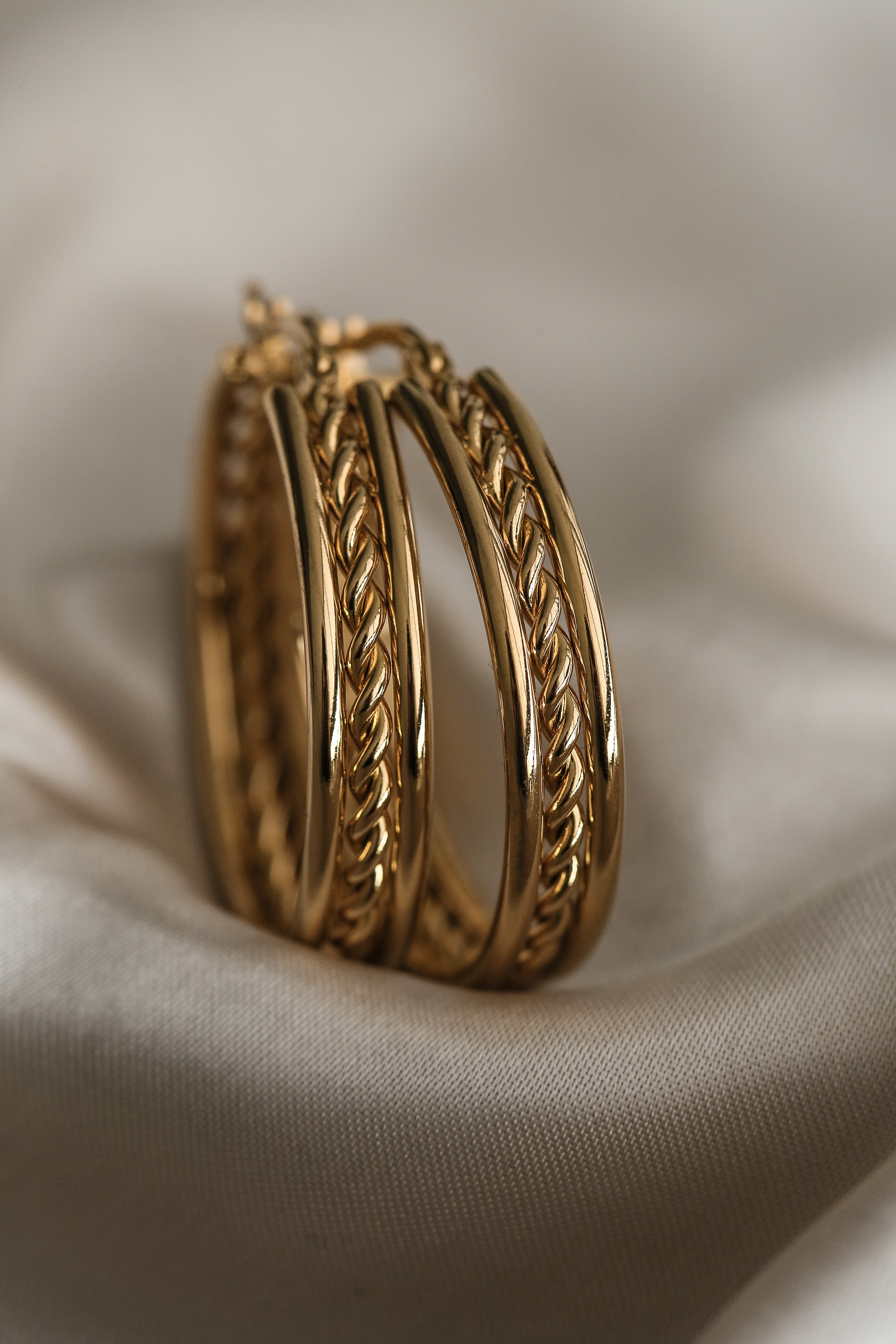 Colette Hoop Earrings - Boutique Minimaliste has waterproof, durable, elegant and vintage inspired jewelry