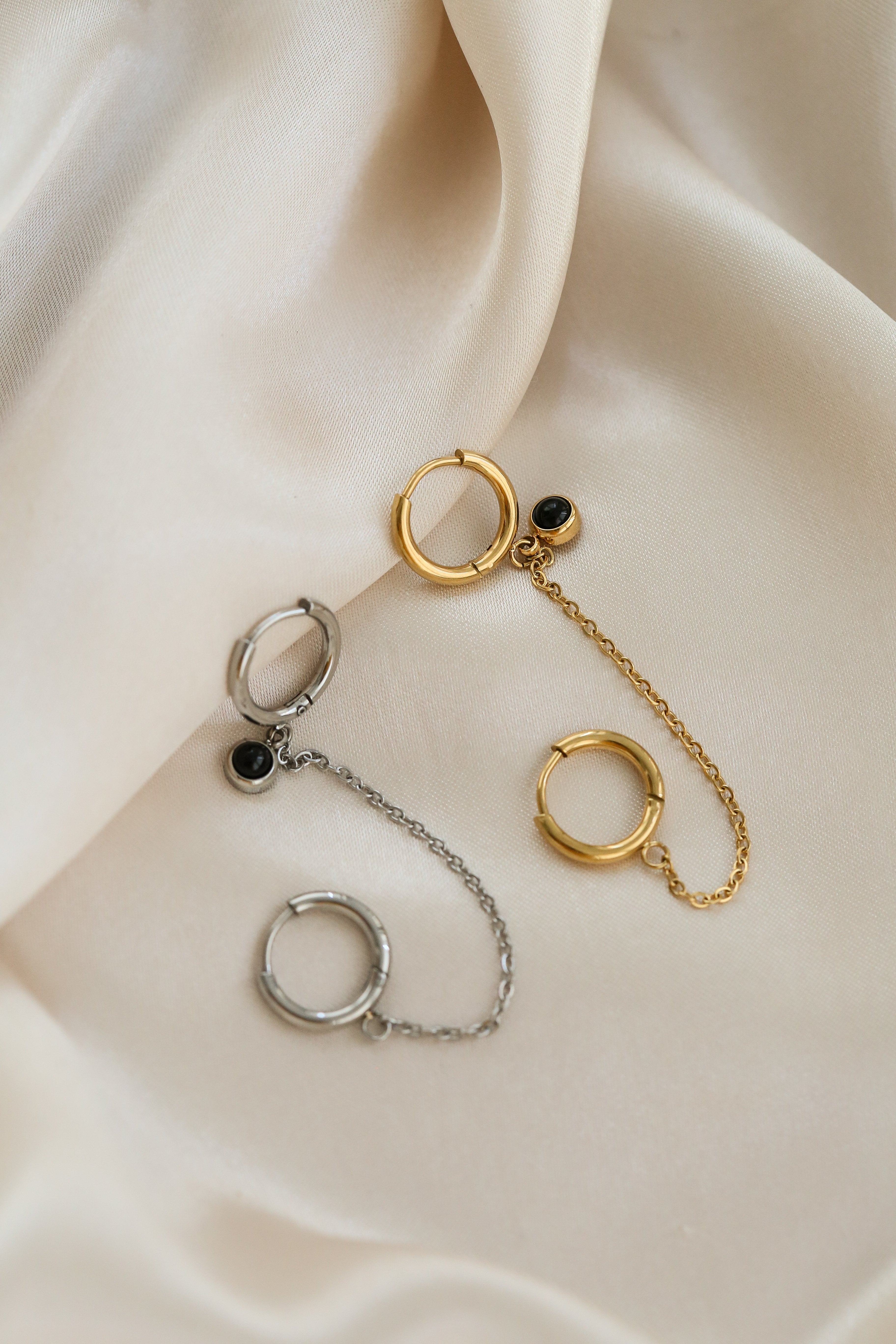 Elena Hoop Earrings - Boutique Minimaliste has waterproof, durable, elegant and vintage inspired jewelry