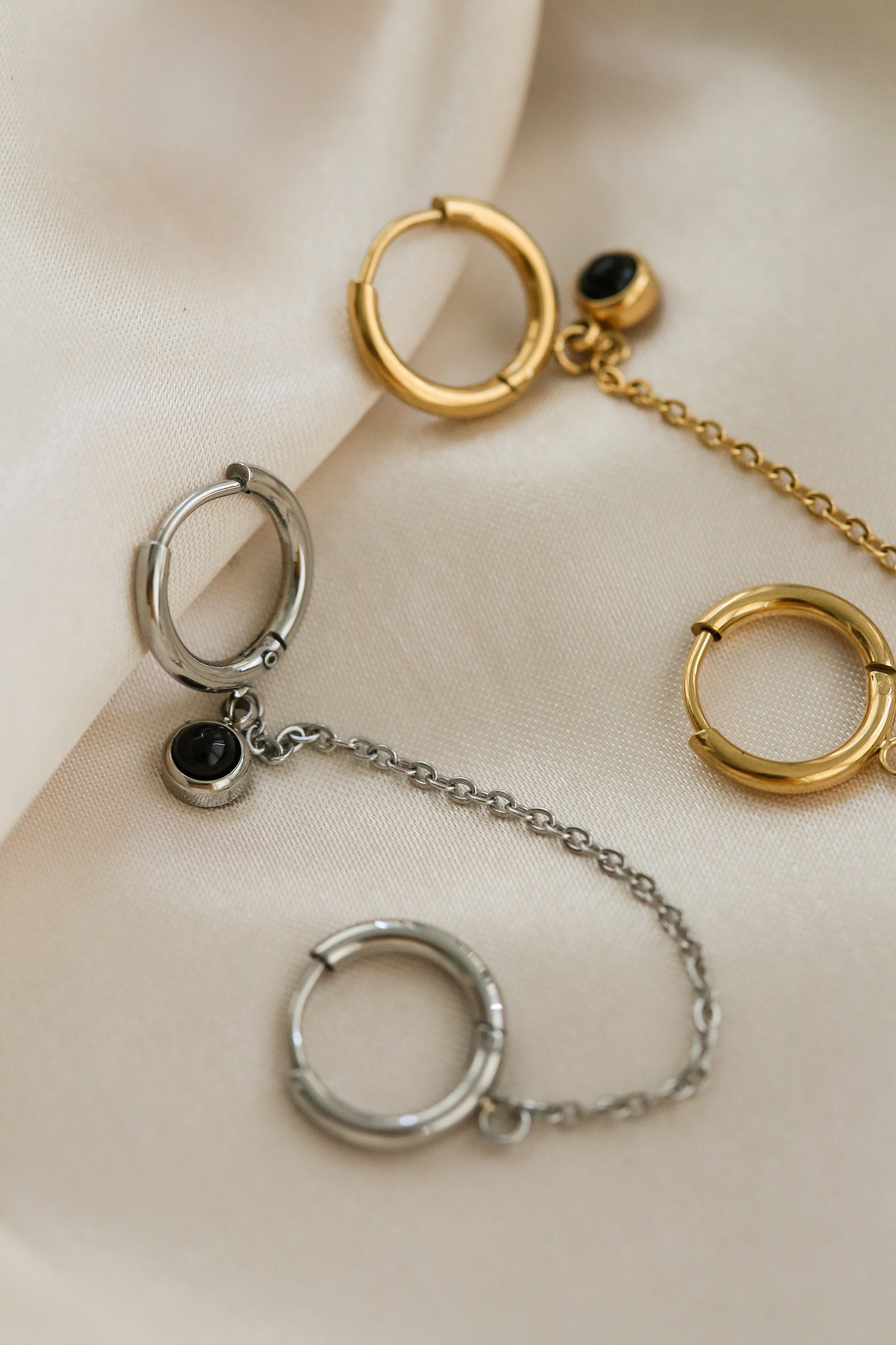 Elena Hoop Earrings - Boutique Minimaliste has waterproof, durable, elegant and vintage inspired jewelry