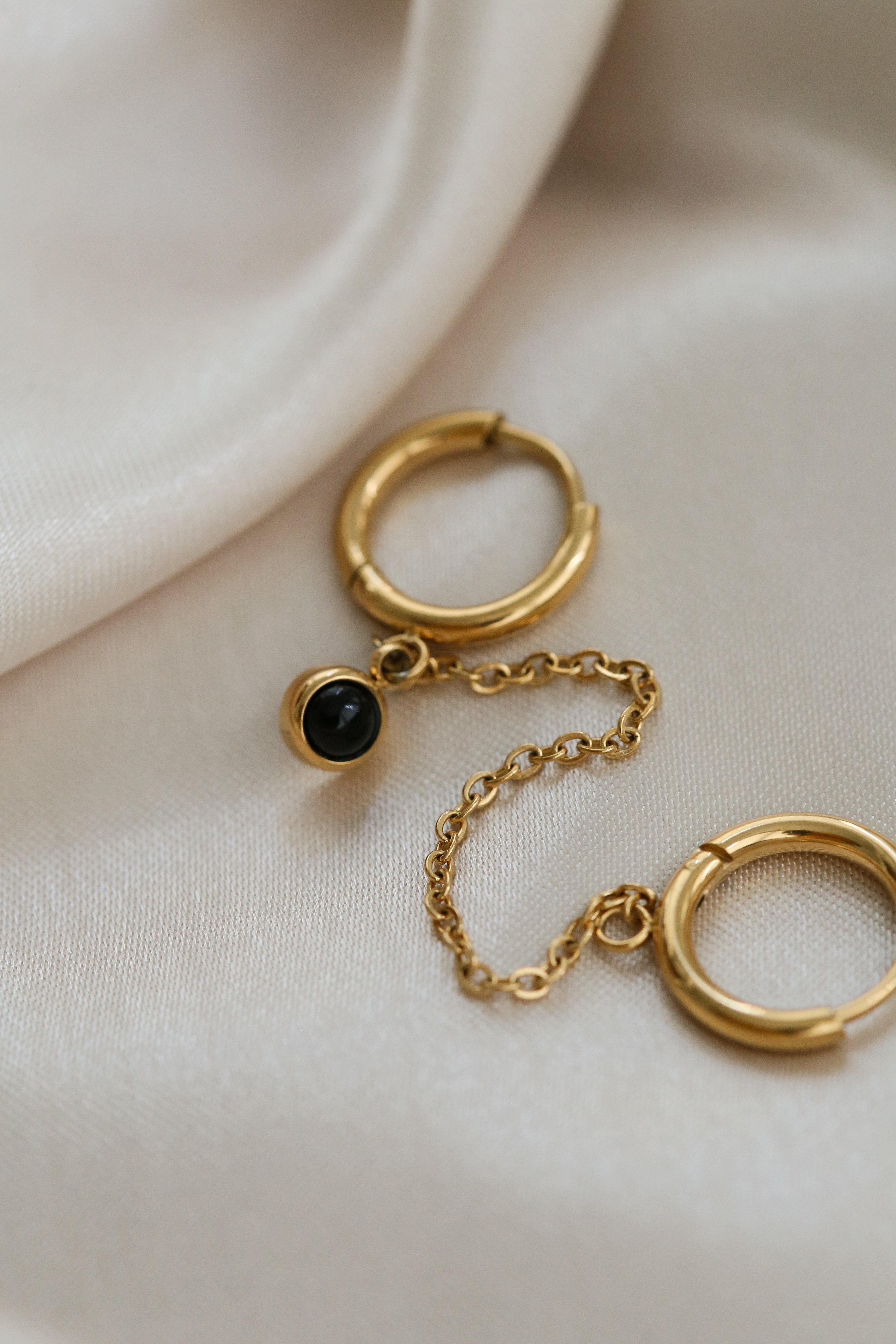 Elena Hoop Earrings - Boutique Minimaliste has waterproof, durable, elegant and vintage inspired jewelry