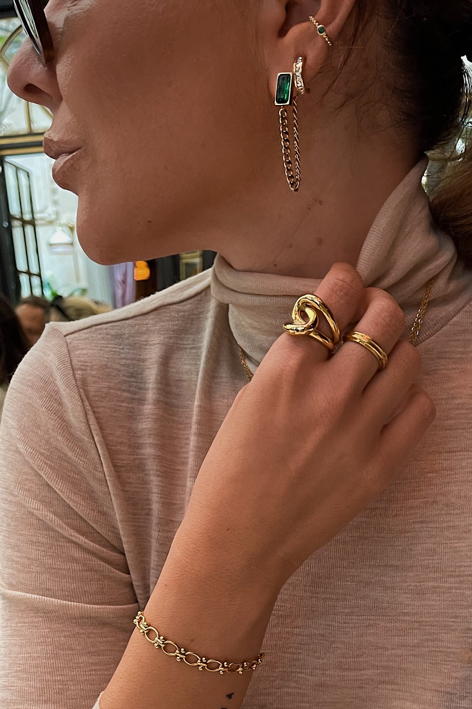 Ina Ear Cuff - Boutique Minimaliste has waterproof, durable, elegant and vintage inspired jewelry