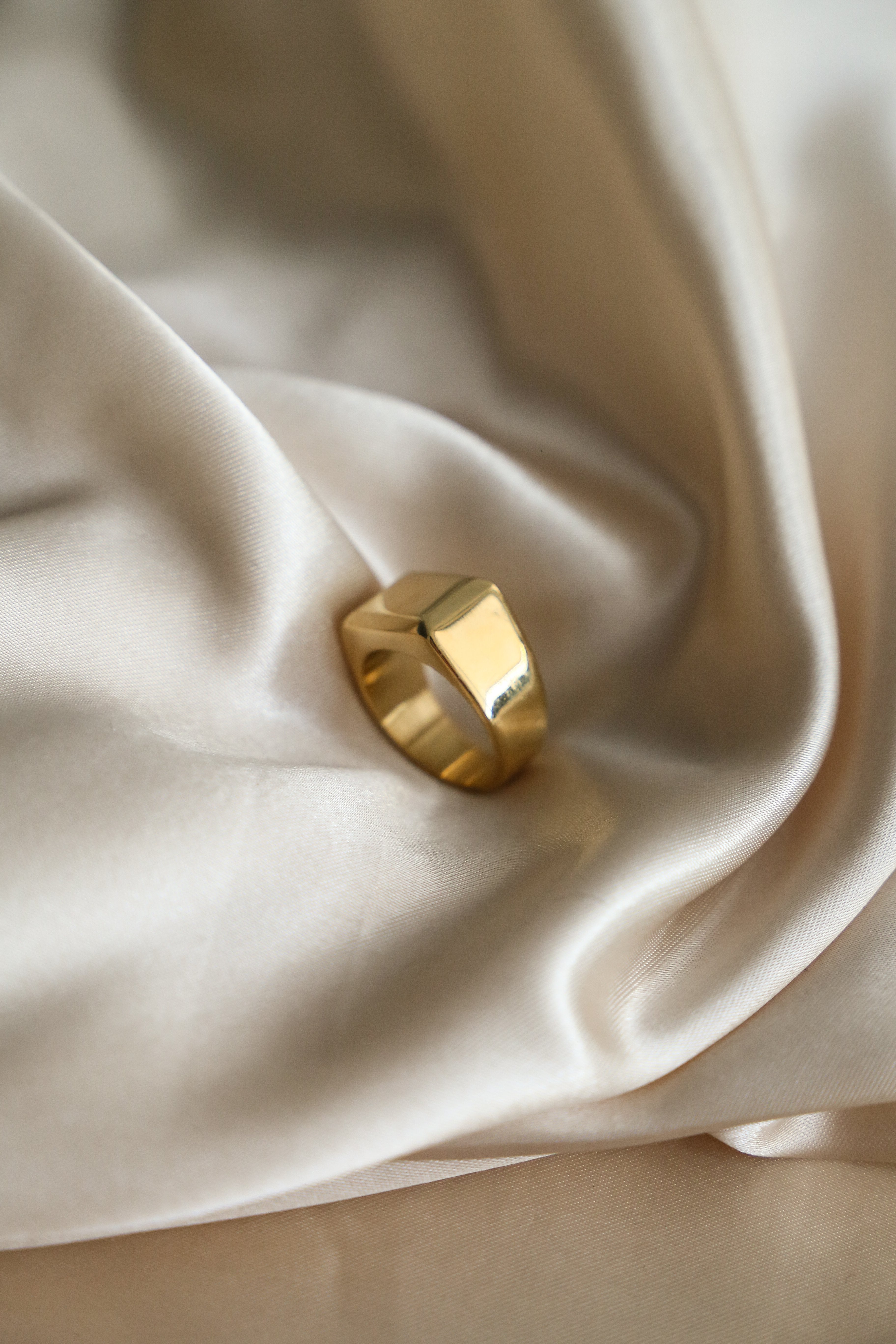 Jacques Signet Ring - has waterproof, durable, elegant and vintage inspired jewelry