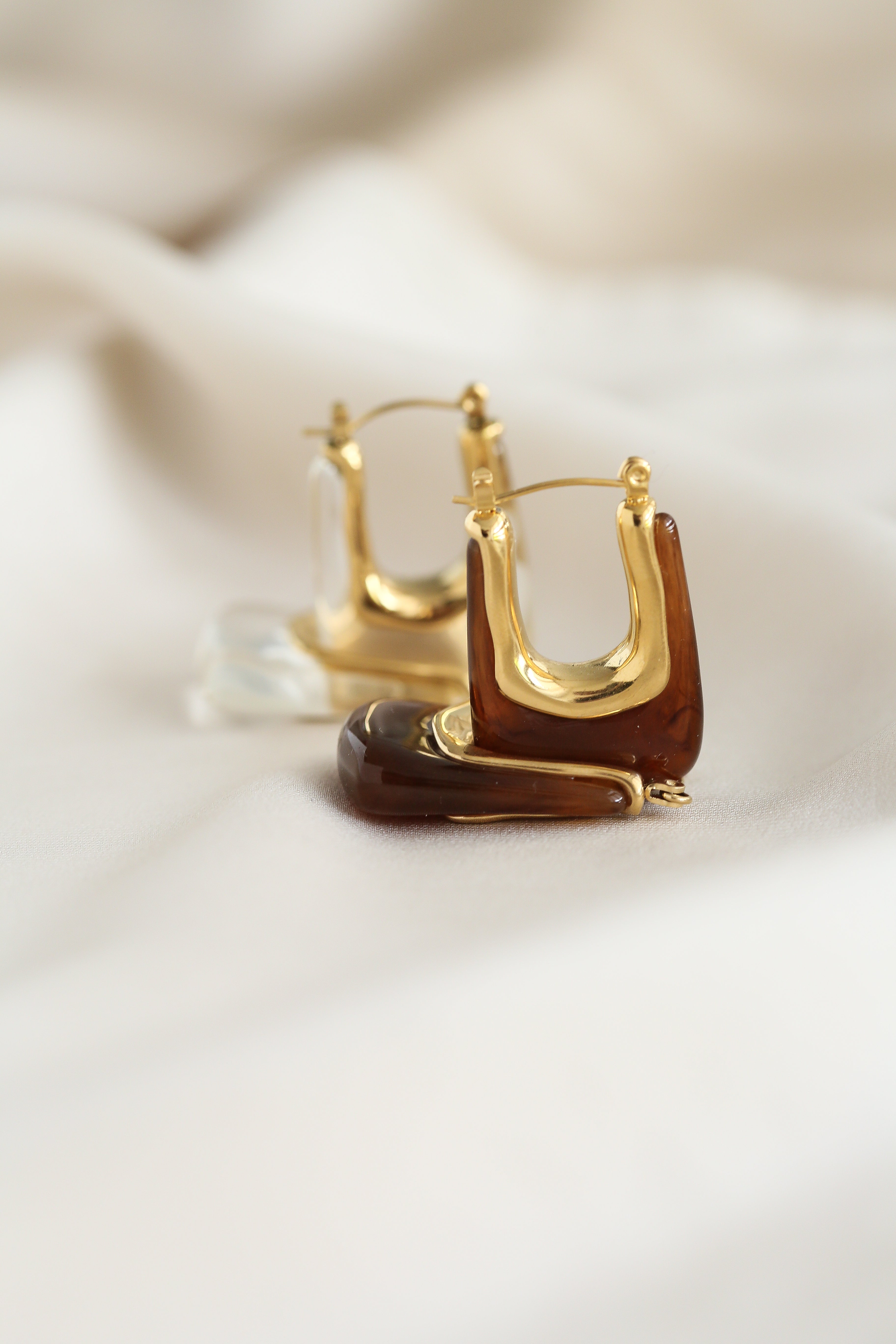 Layla Hoop Earrings - Boutique Minimaliste has waterproof, durable, elegant and vintage inspired jewelry