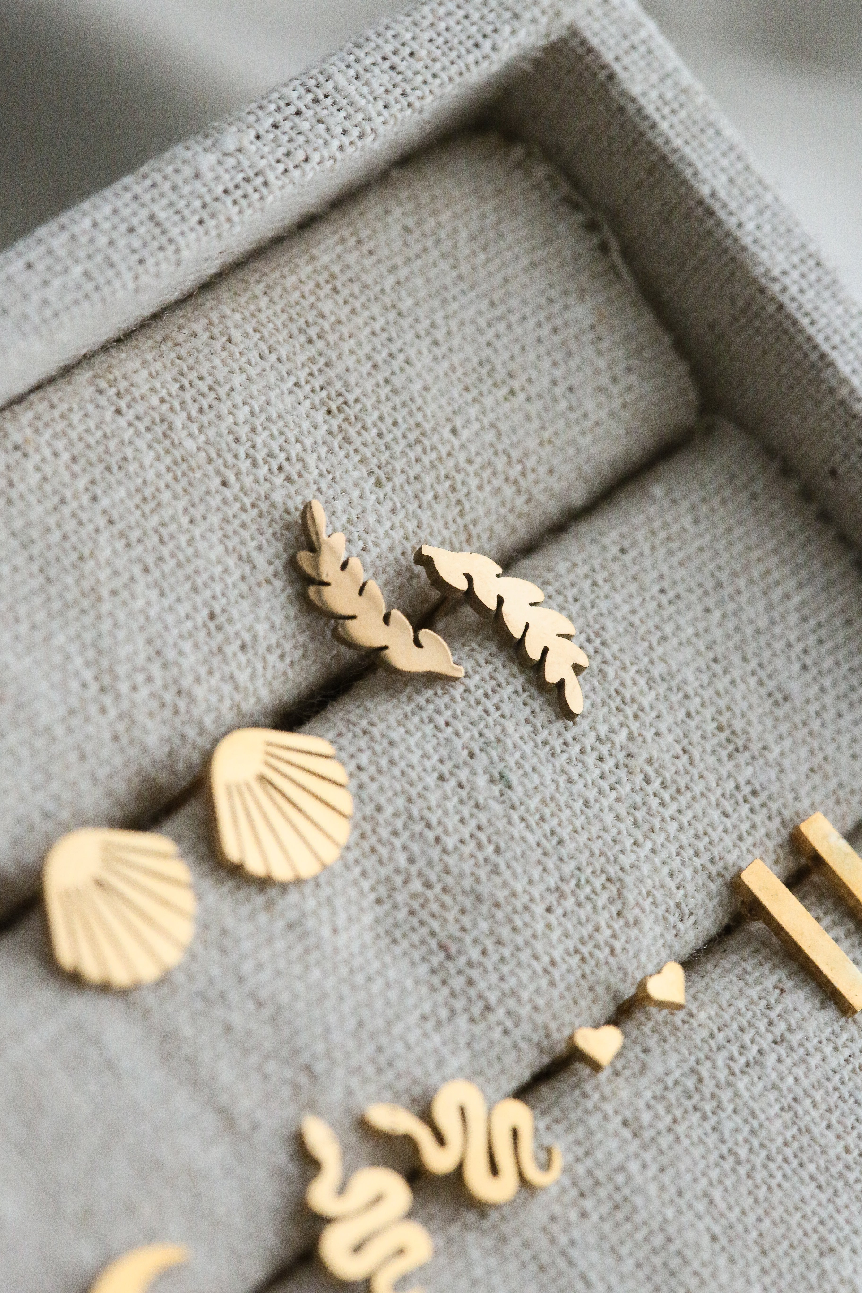 Lille Ear Studs - Boutique Minimaliste has waterproof, durable, elegant and vintage inspired jewelry