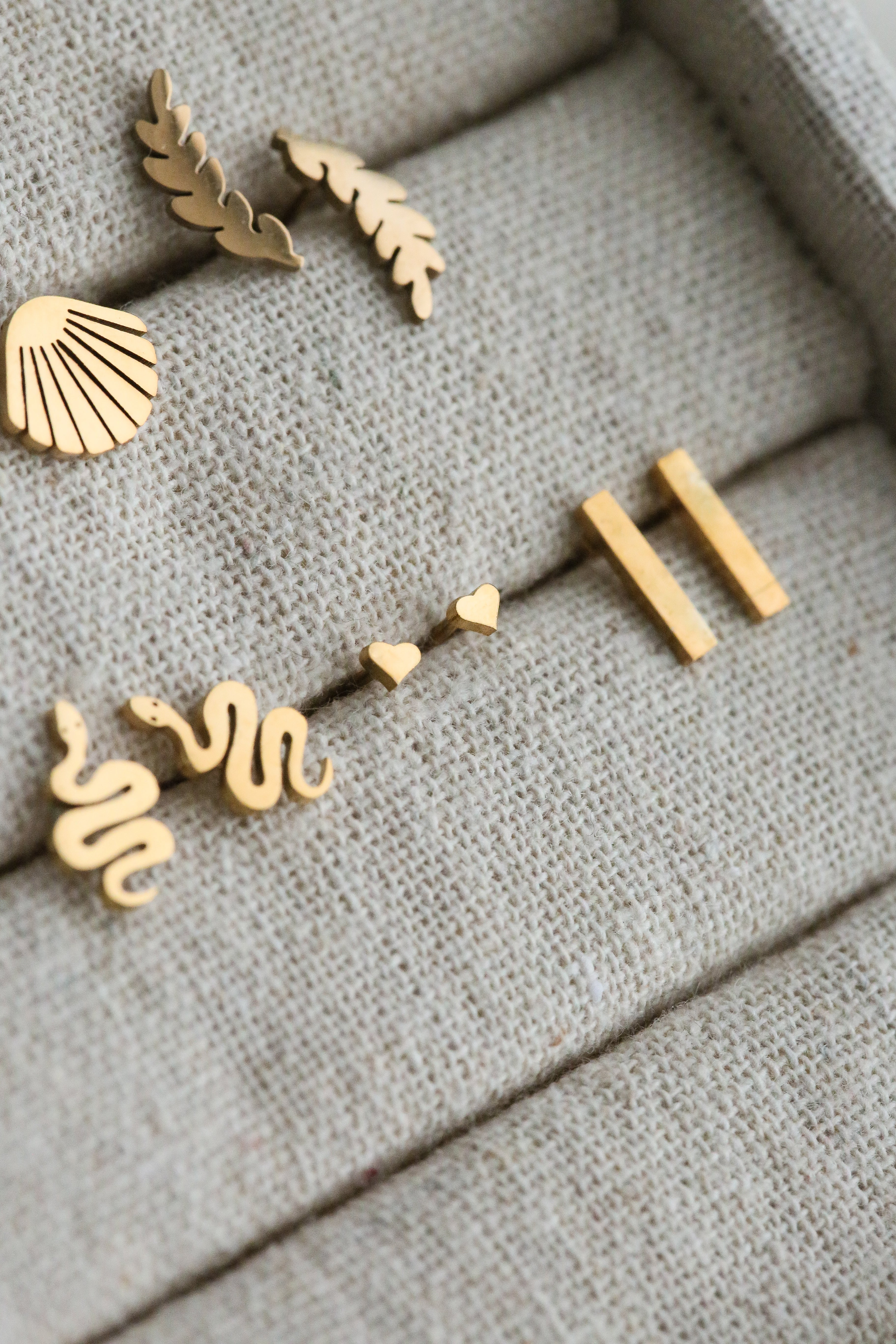 Lille Ear Studs - Boutique Minimaliste has waterproof, durable, elegant and vintage inspired jewelry