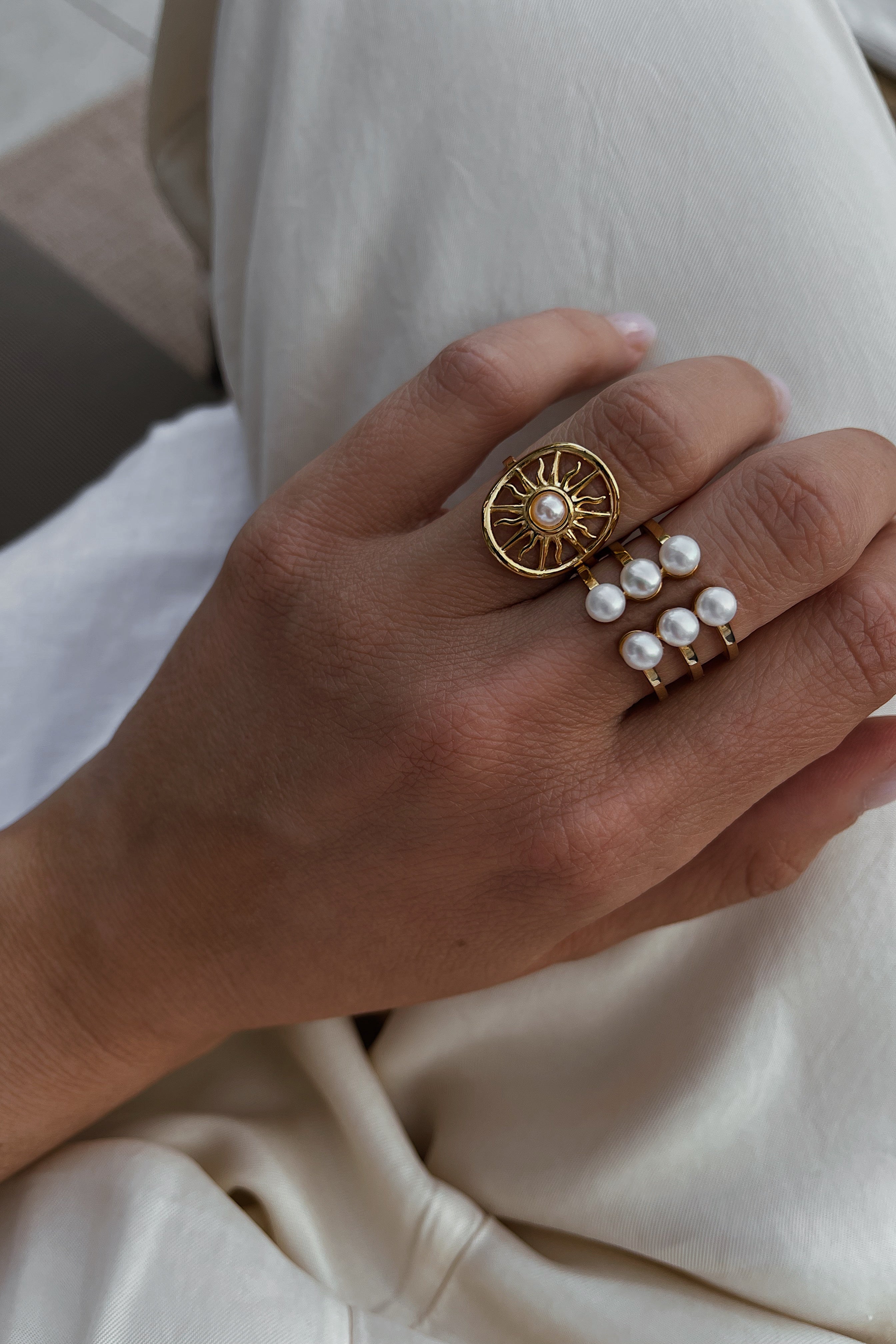 Milena Ring - Boutique Minimaliste has waterproof, durable, elegant and vintage inspired jewelry