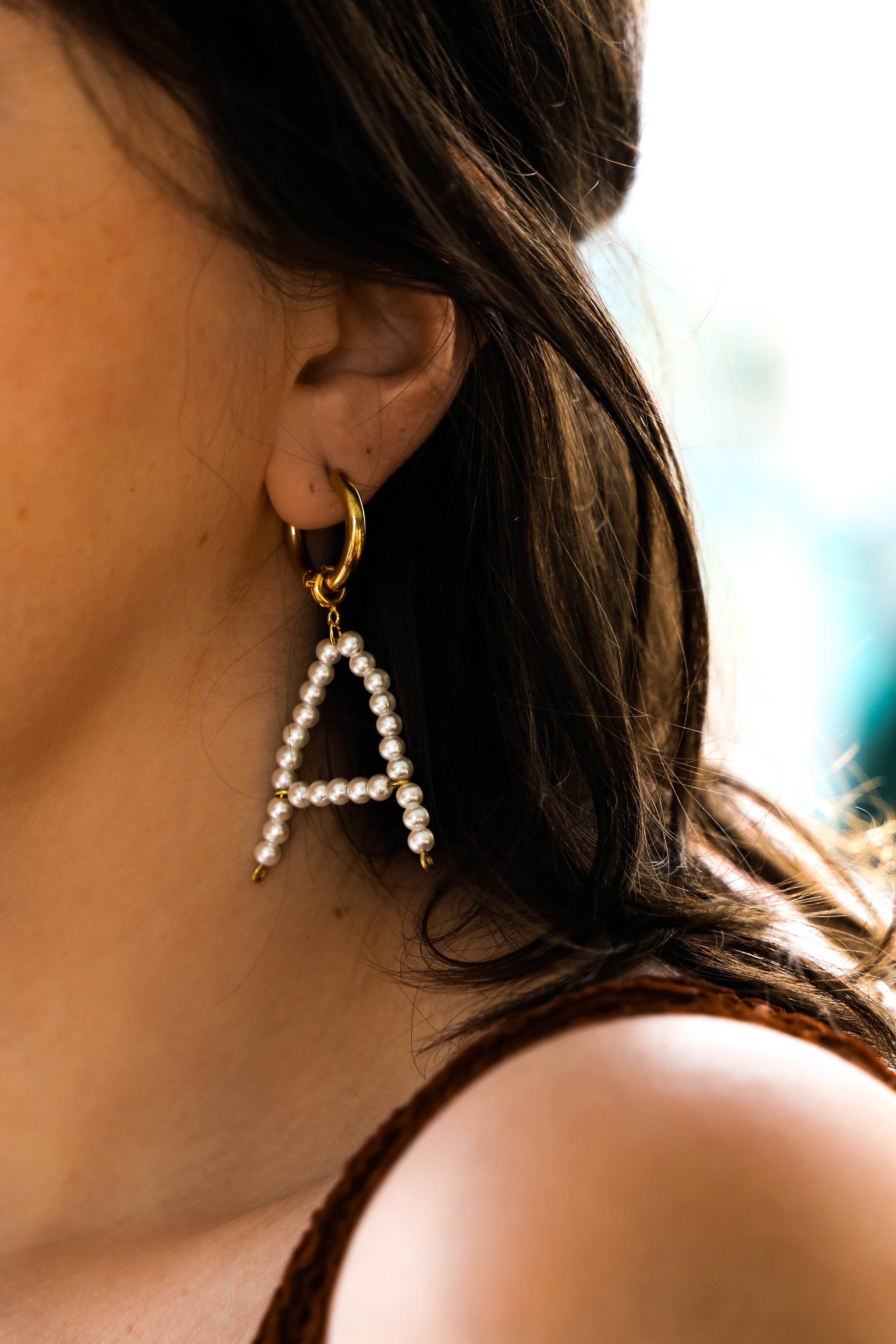 Pearl Initial Necklace - has waterproof, durable, elegant and vintage inspired jewelry