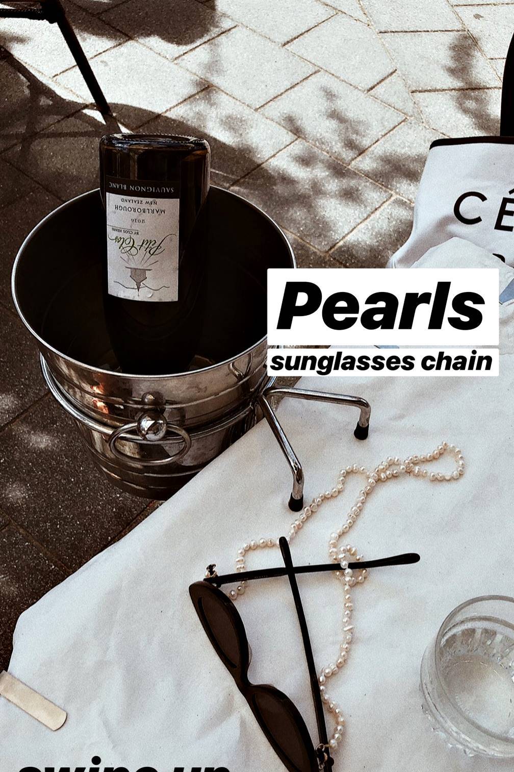 Pearls - Sunglasses Chain - Boutique Minimaliste has waterproof, durable, elegant and vintage inspired jewelry