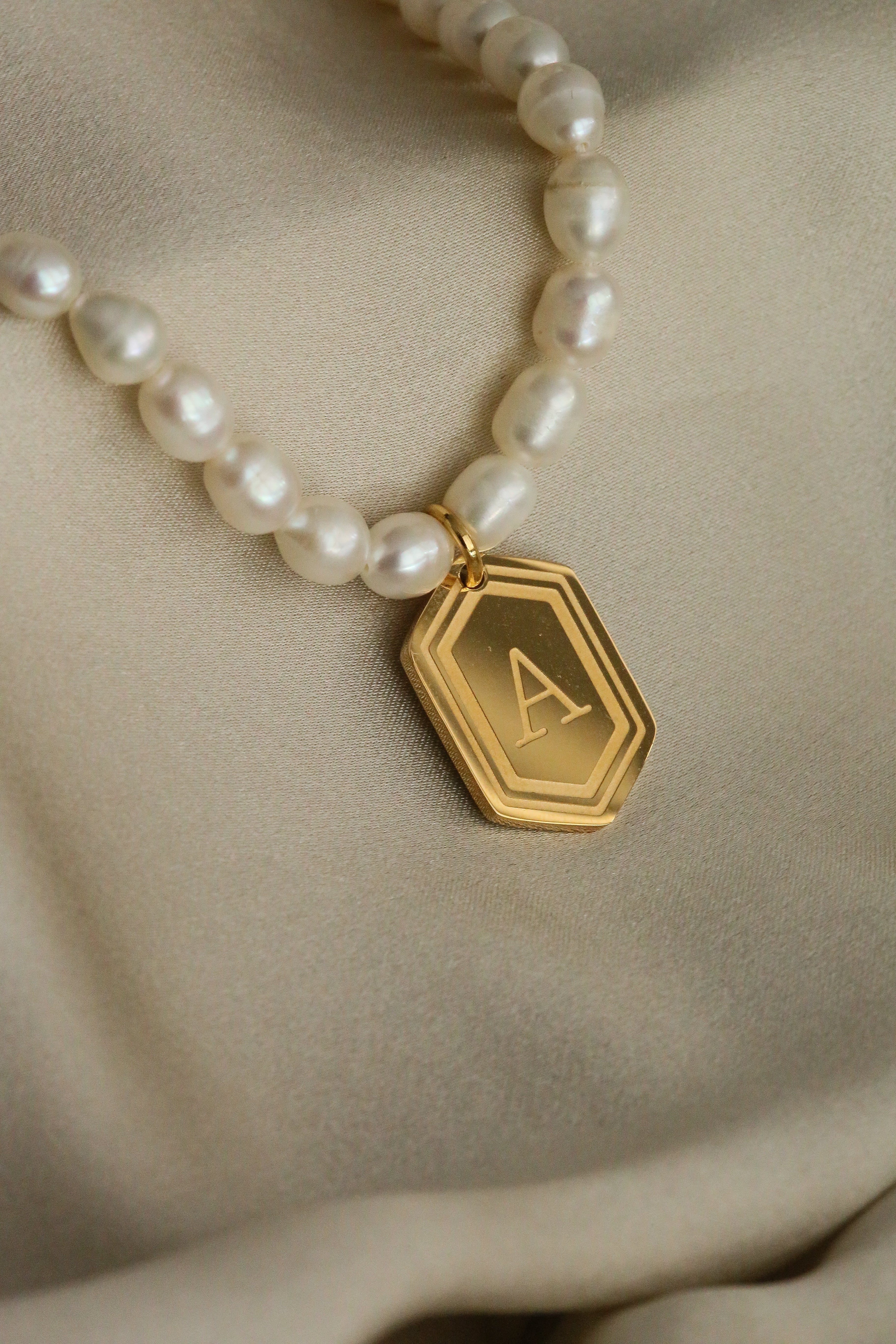 Petra Initial Necklace - Boutique Minimaliste has waterproof, durable, elegant and vintage inspired jewelry
