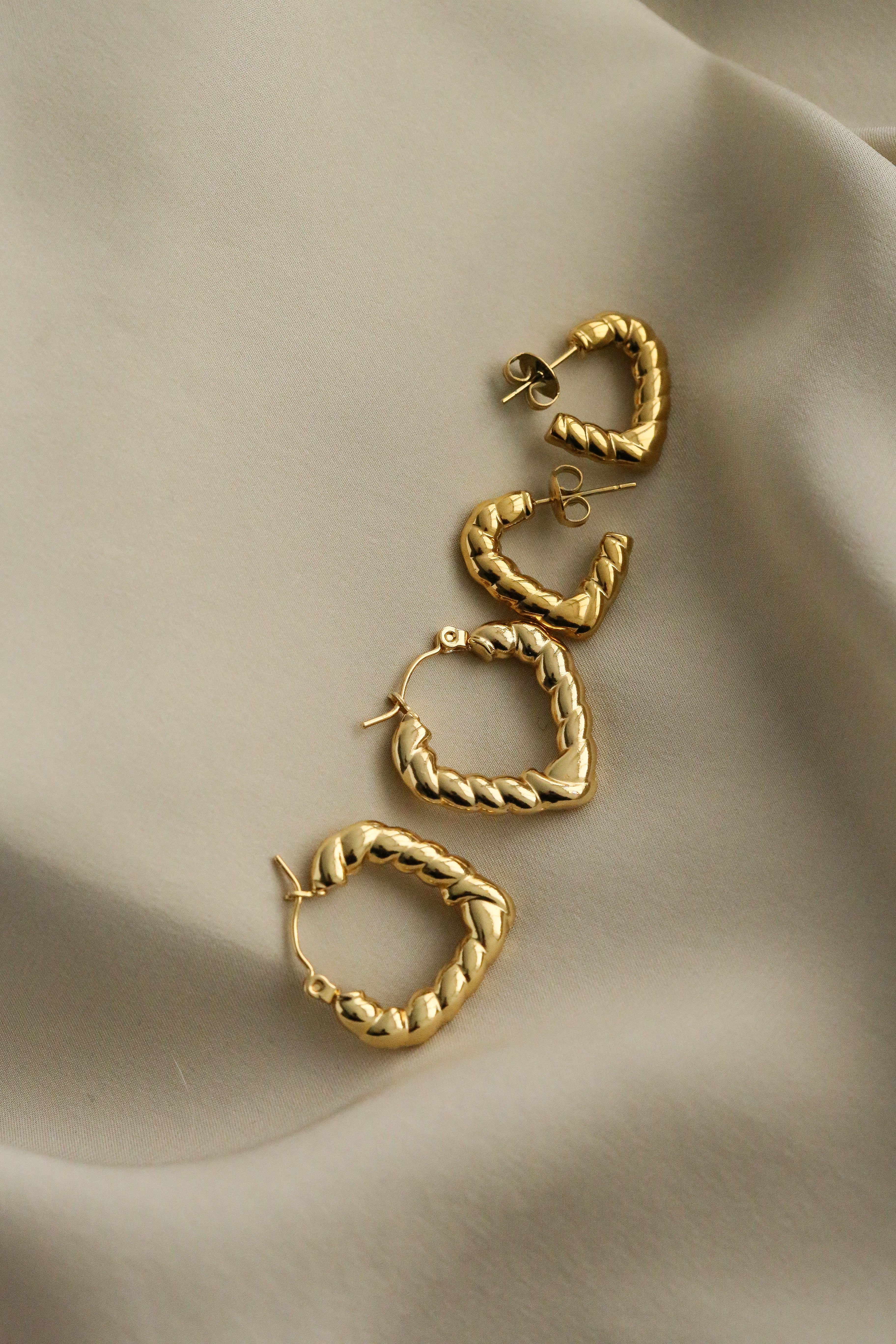 Ruby Hoops - Boutique Minimaliste has waterproof, durable, elegant and vintage inspired jewelry