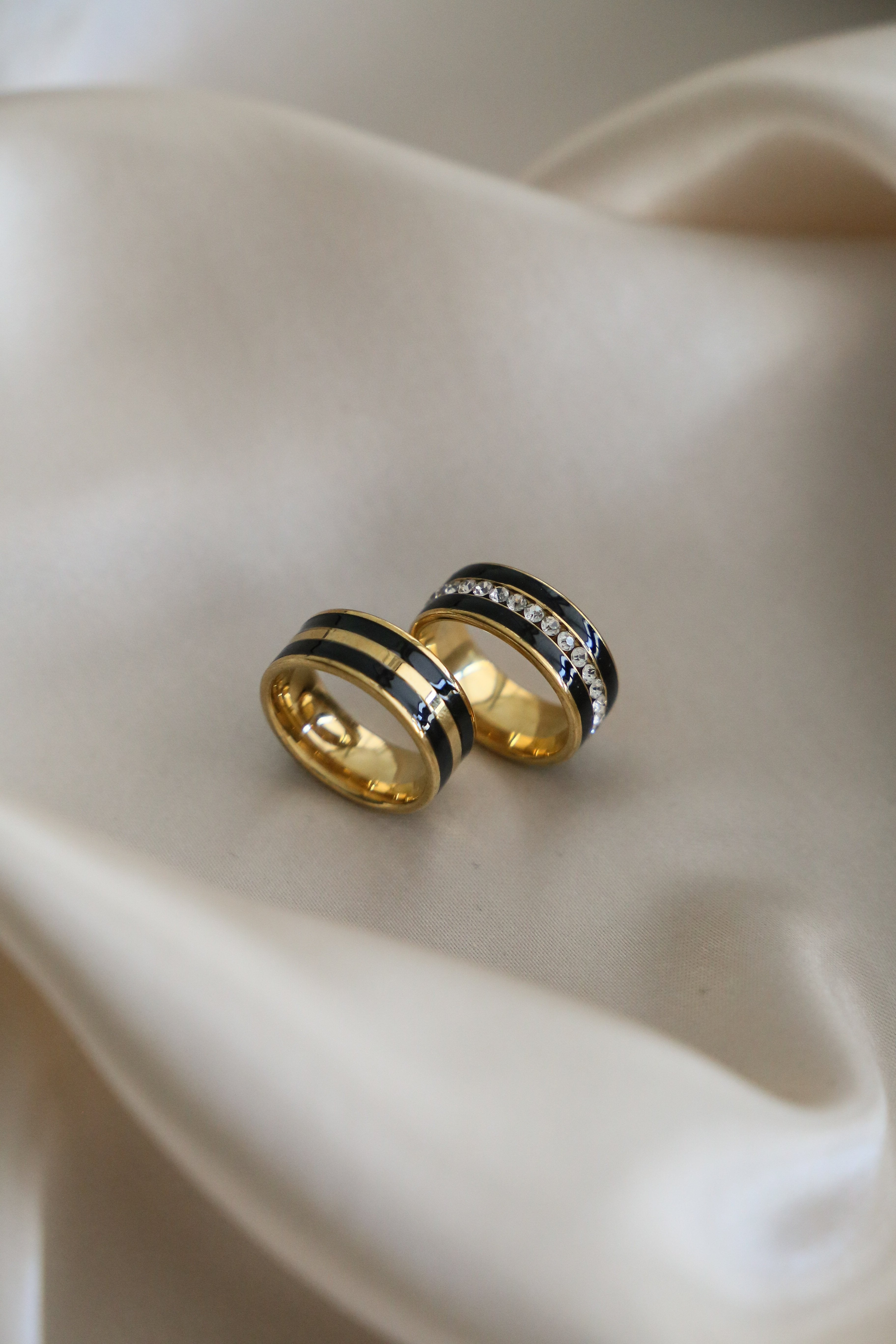 Salento Ring - Black - Boutique Minimaliste has waterproof, durable, elegant and vintage inspired jewelry