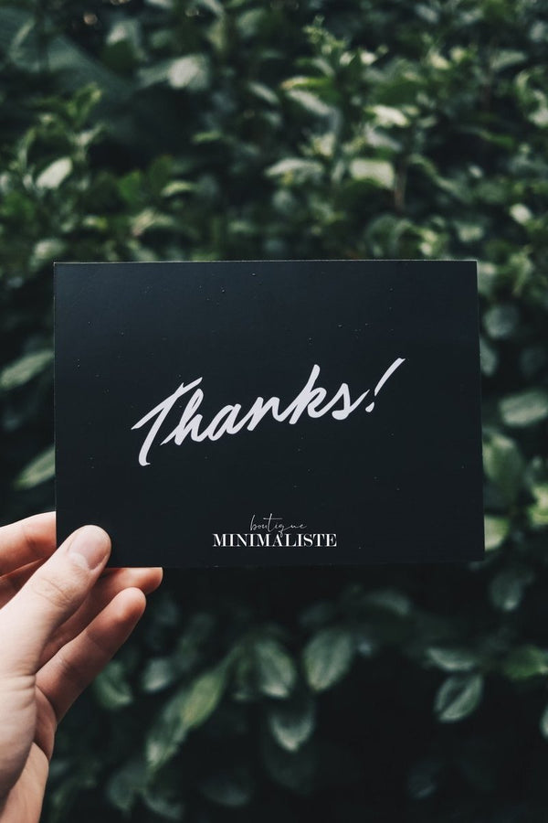 Our thank you - REWARD PROGRAM - Boutique Minimaliste