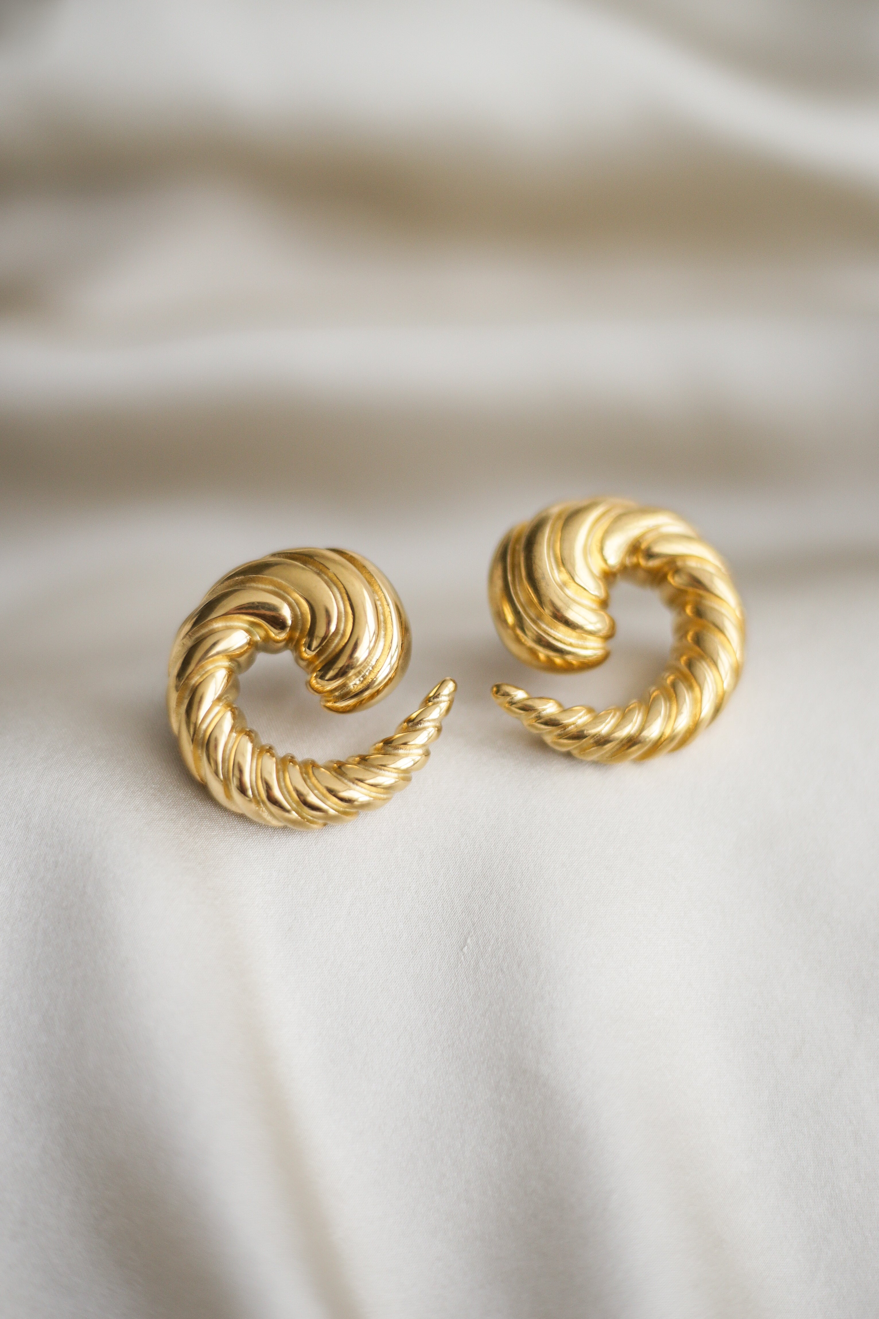 Ammonite Statement Earrings