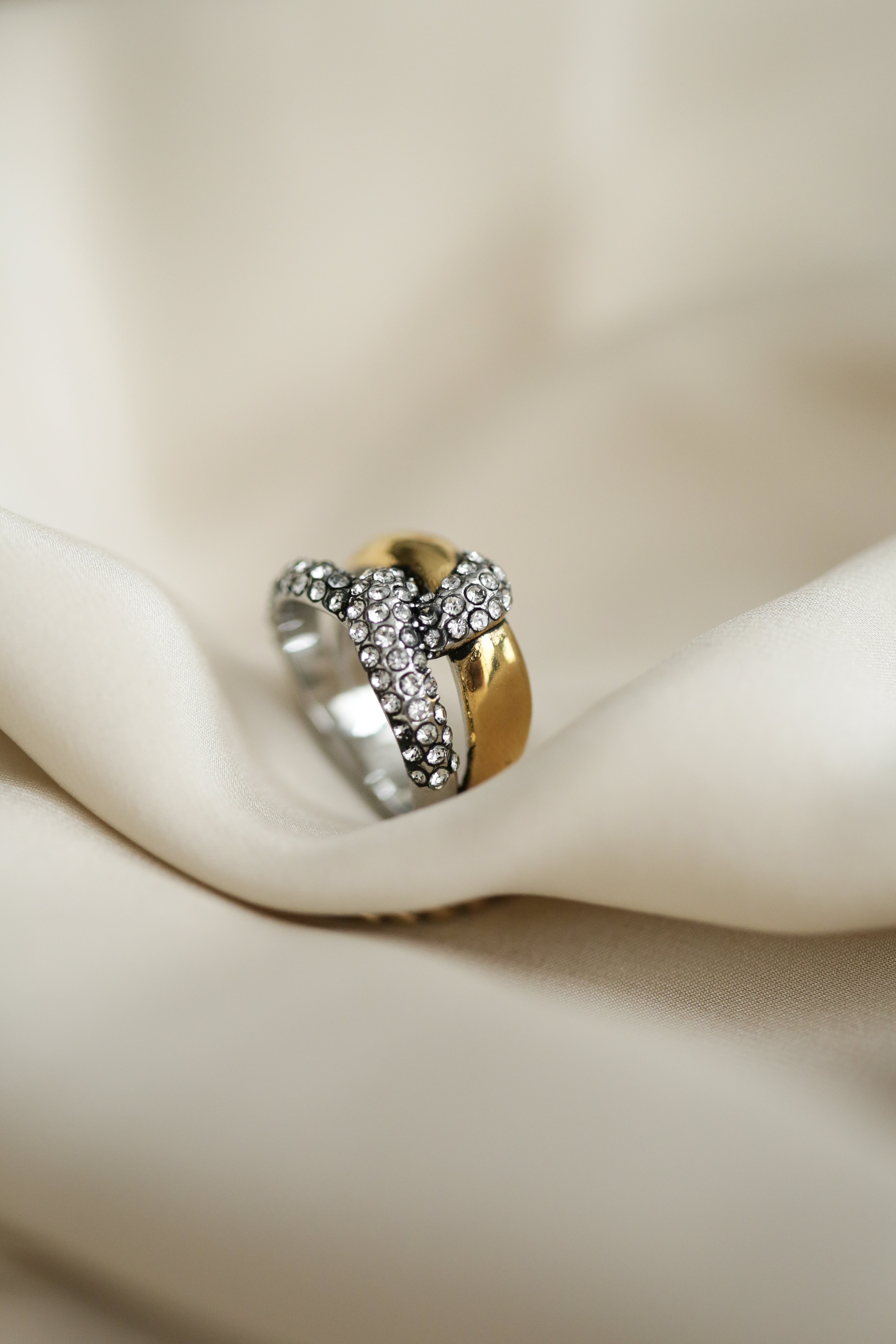 Two Tone Knot Ring