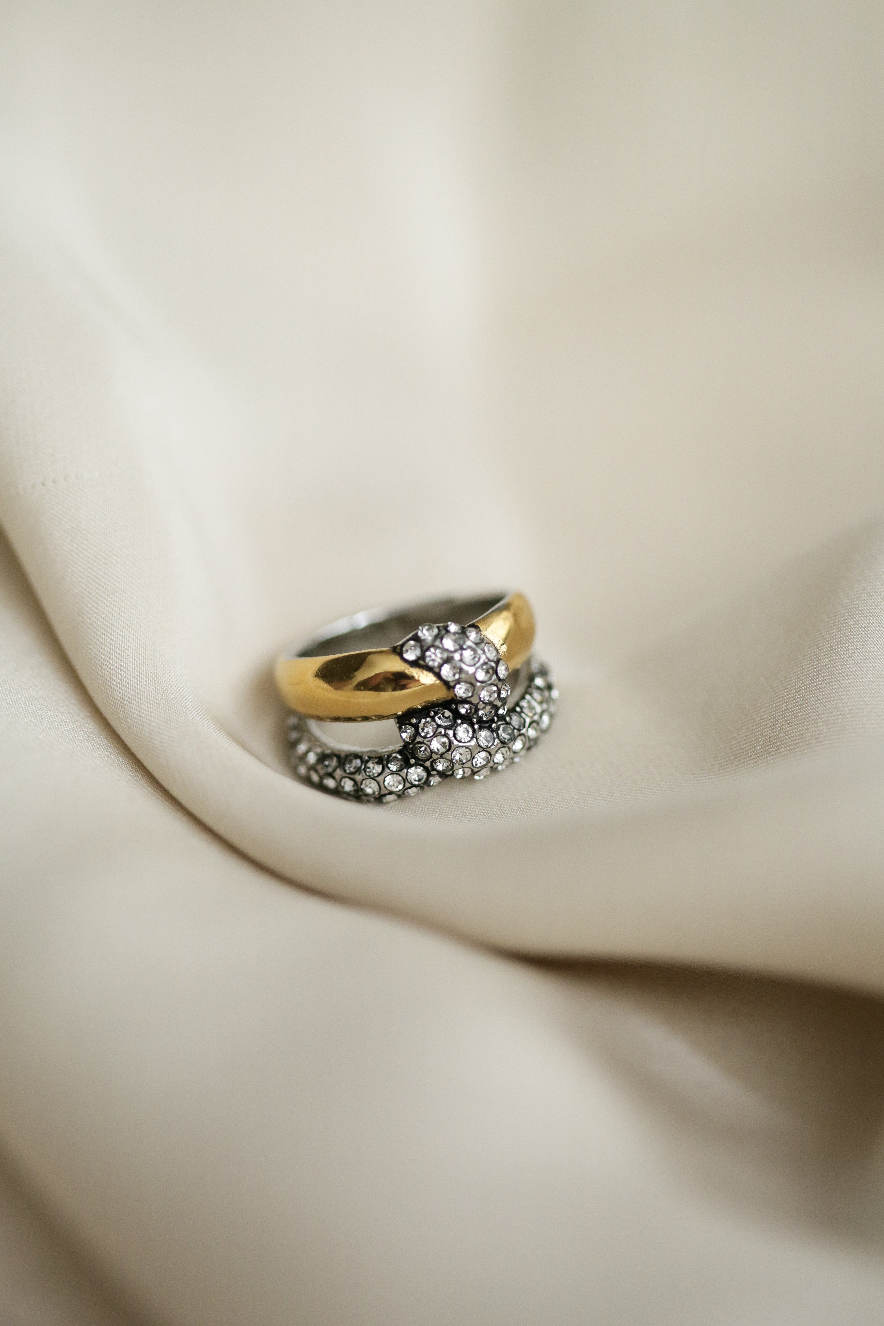 Two Tone Knot Ring