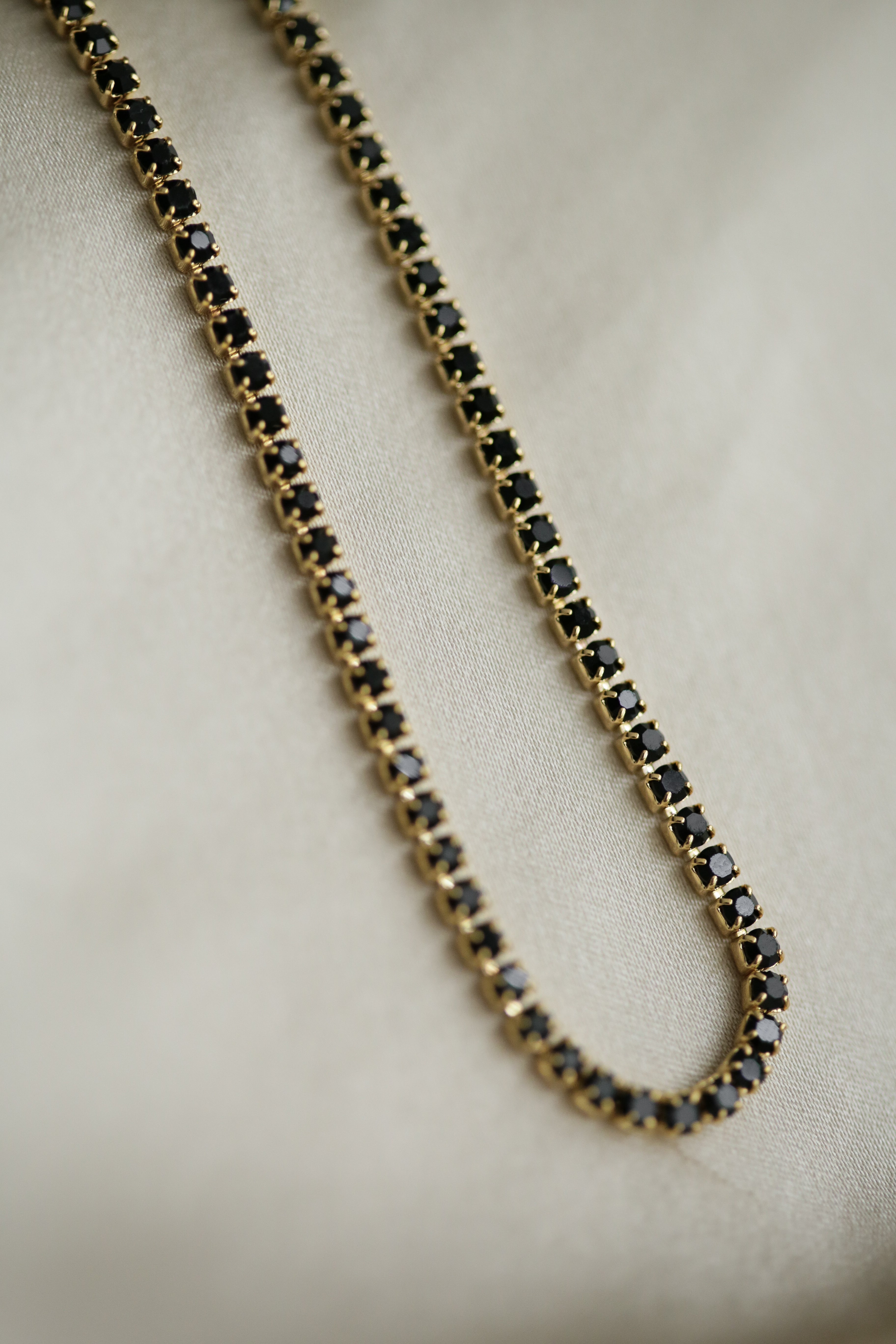 Black Cubic Zirconias Necklace