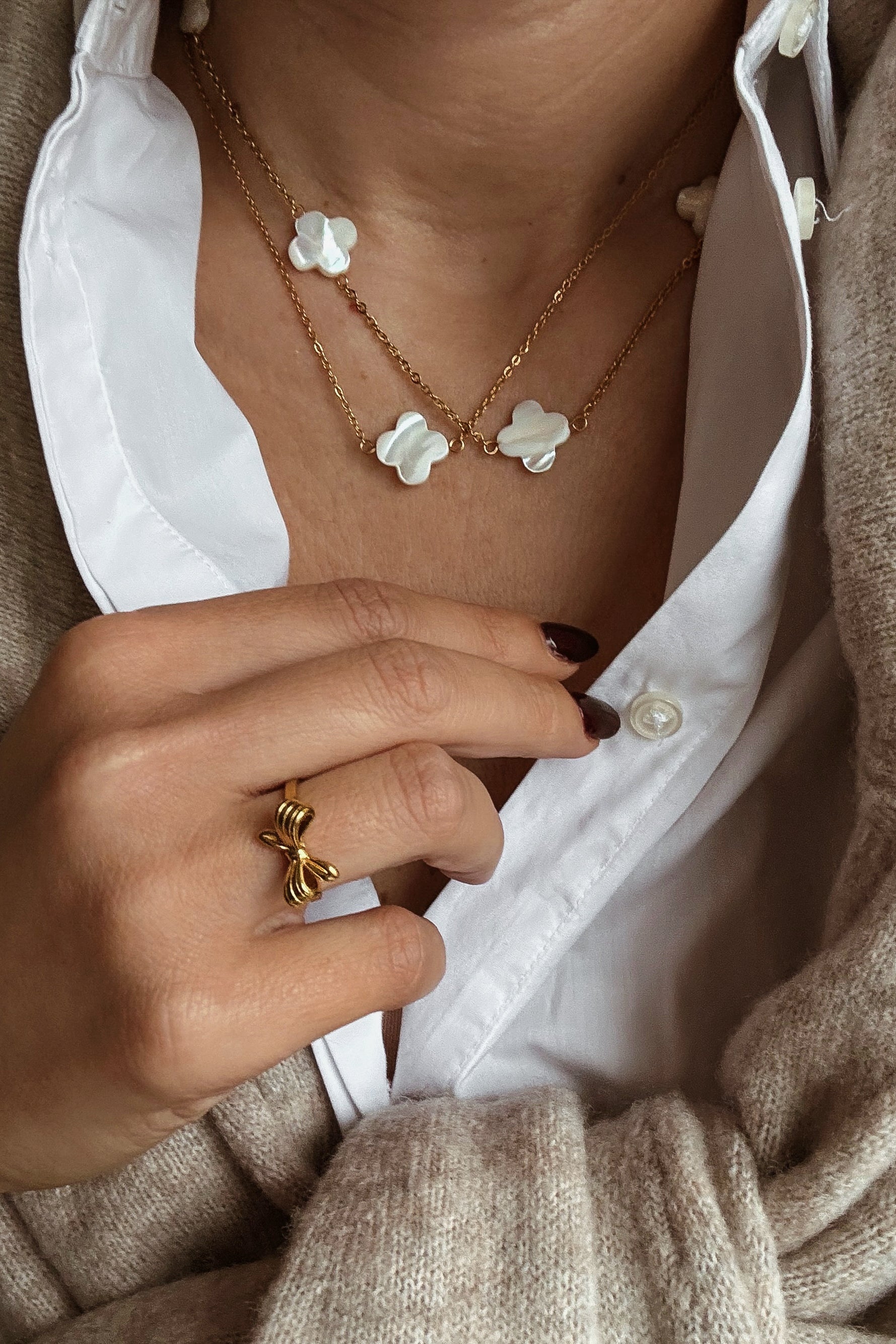 Abigail Multi Necklace - Boutique Minimaliste has waterproof, durable, elegant and vintage inspired jewelry