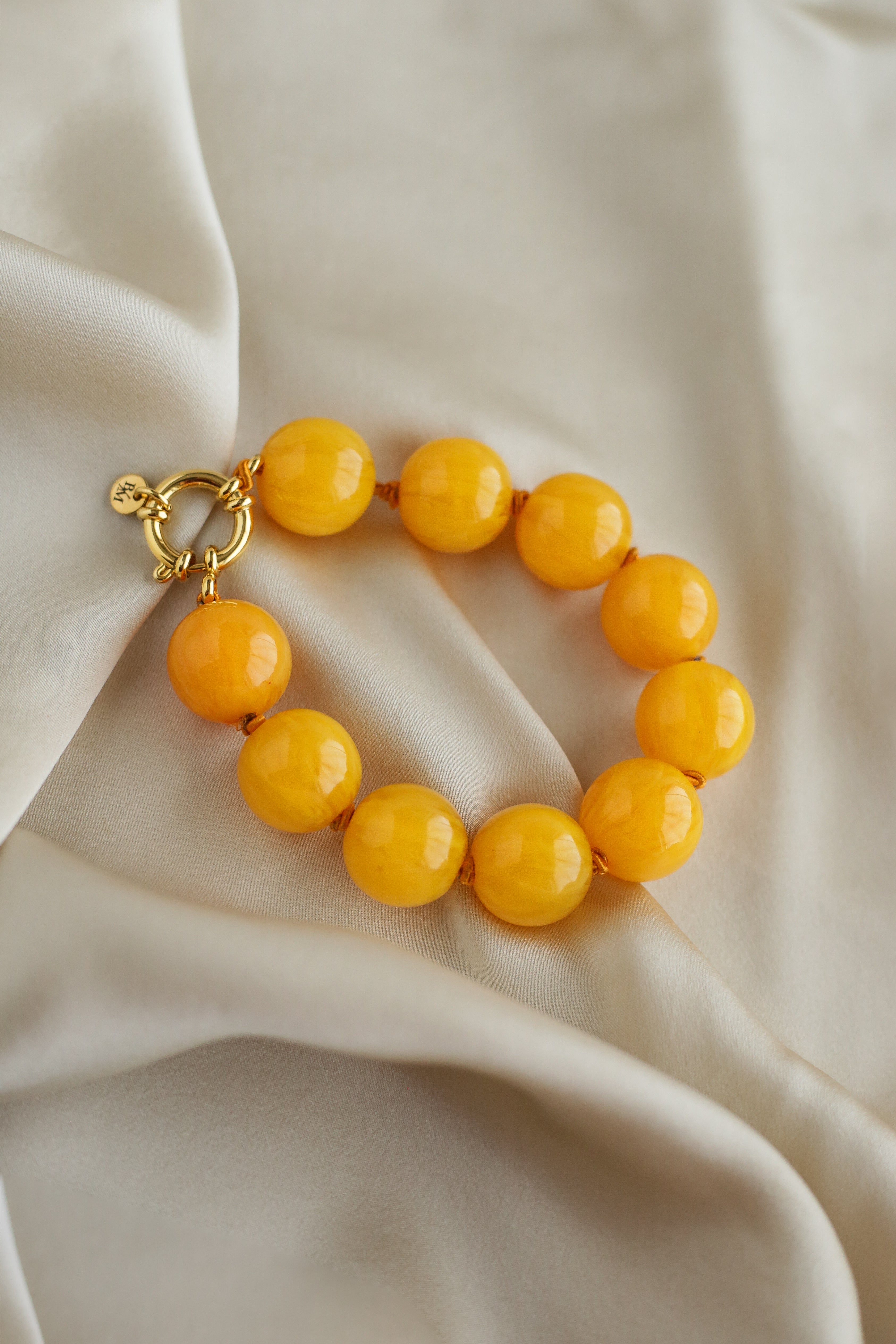 Amalfi Bracelet - Amber - Boutique Minimaliste has waterproof, durable, elegant and vintage inspired jewelry