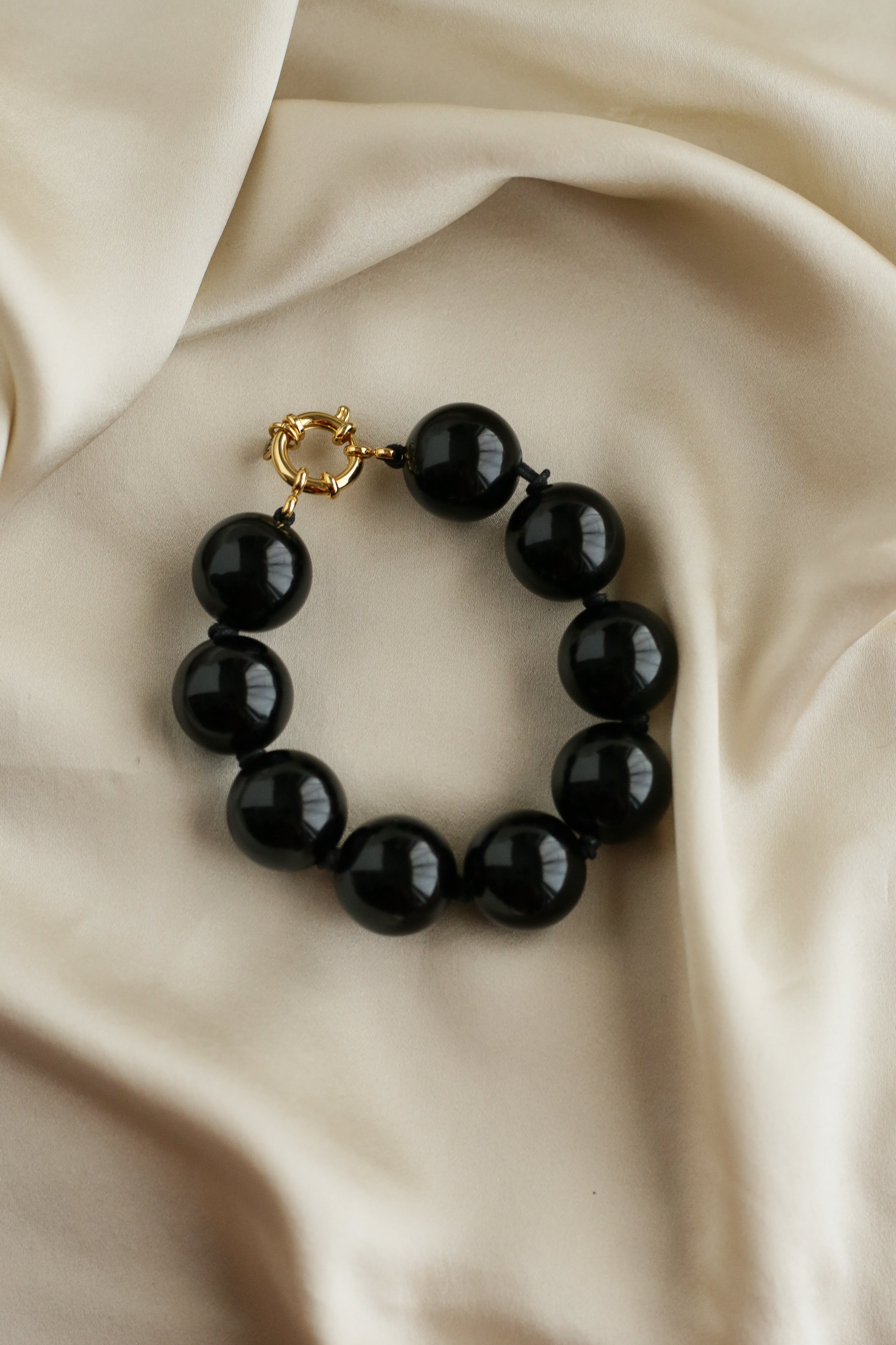 Amalfi Bracelet - Black - Boutique Minimaliste has waterproof, durable, elegant and vintage inspired jewelry