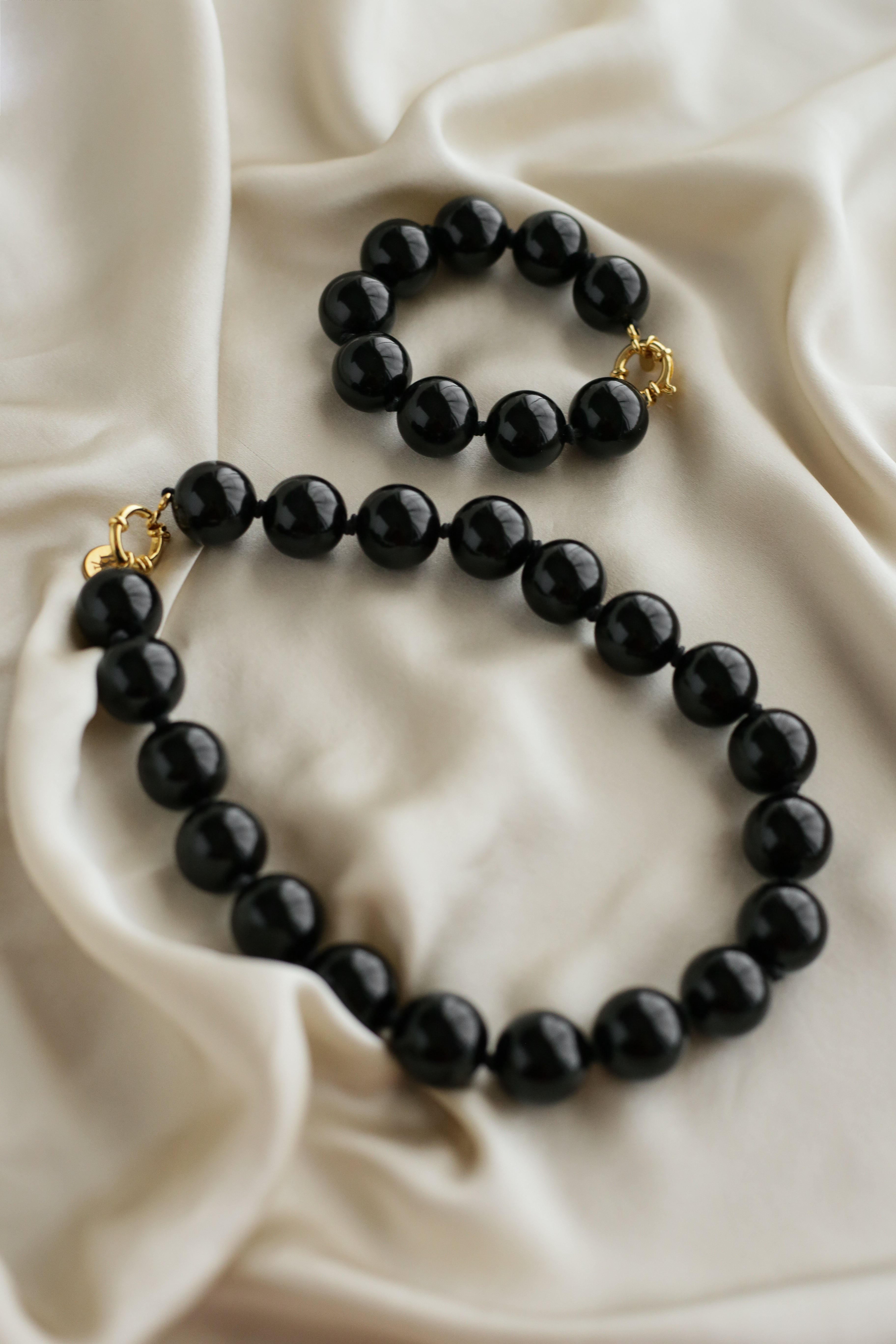 Amalfi Bracelet - Black - Boutique Minimaliste has waterproof, durable, elegant and vintage inspired jewelry