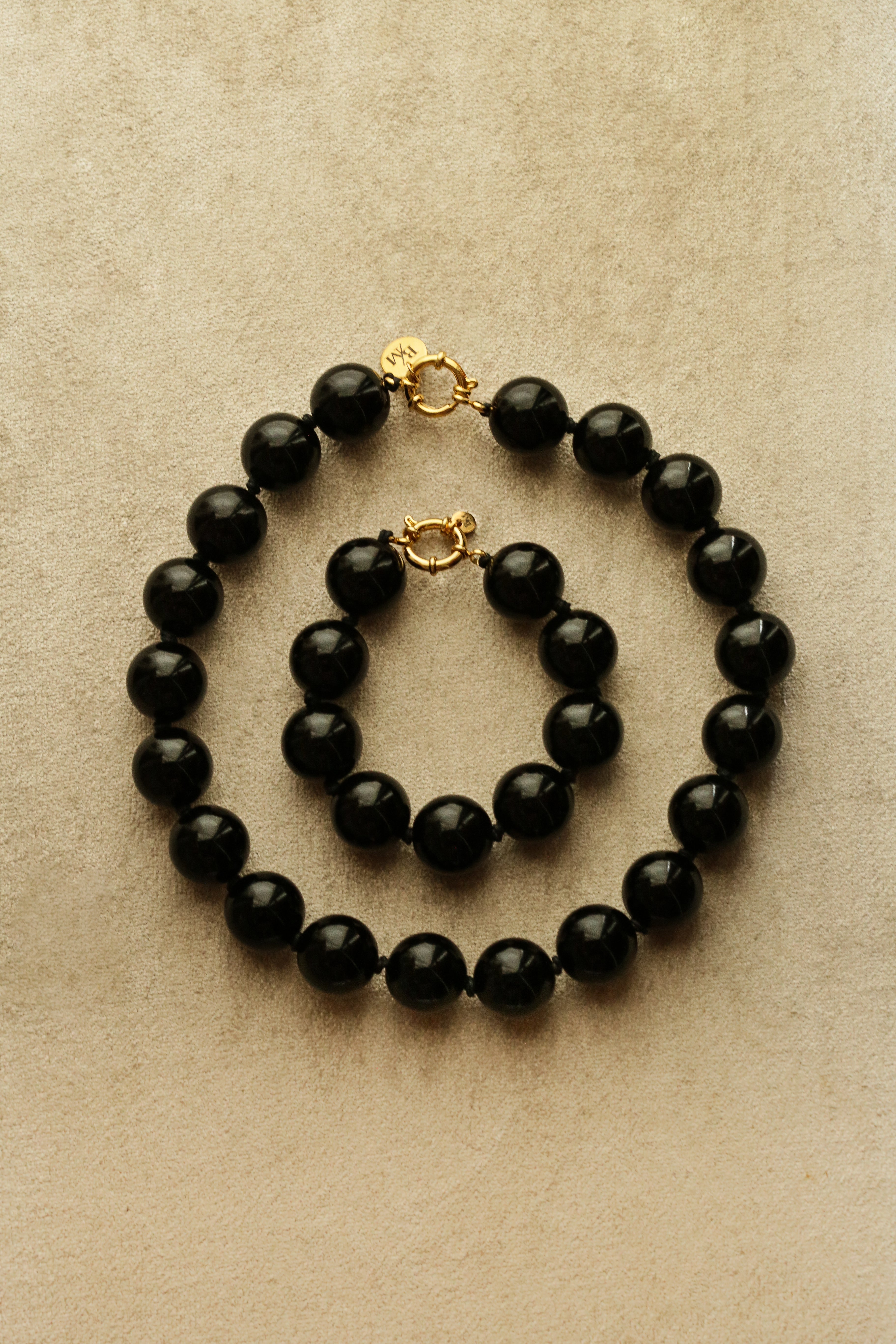 Amalfi Bracelet - Black - Boutique Minimaliste has waterproof, durable, elegant and vintage inspired jewelry