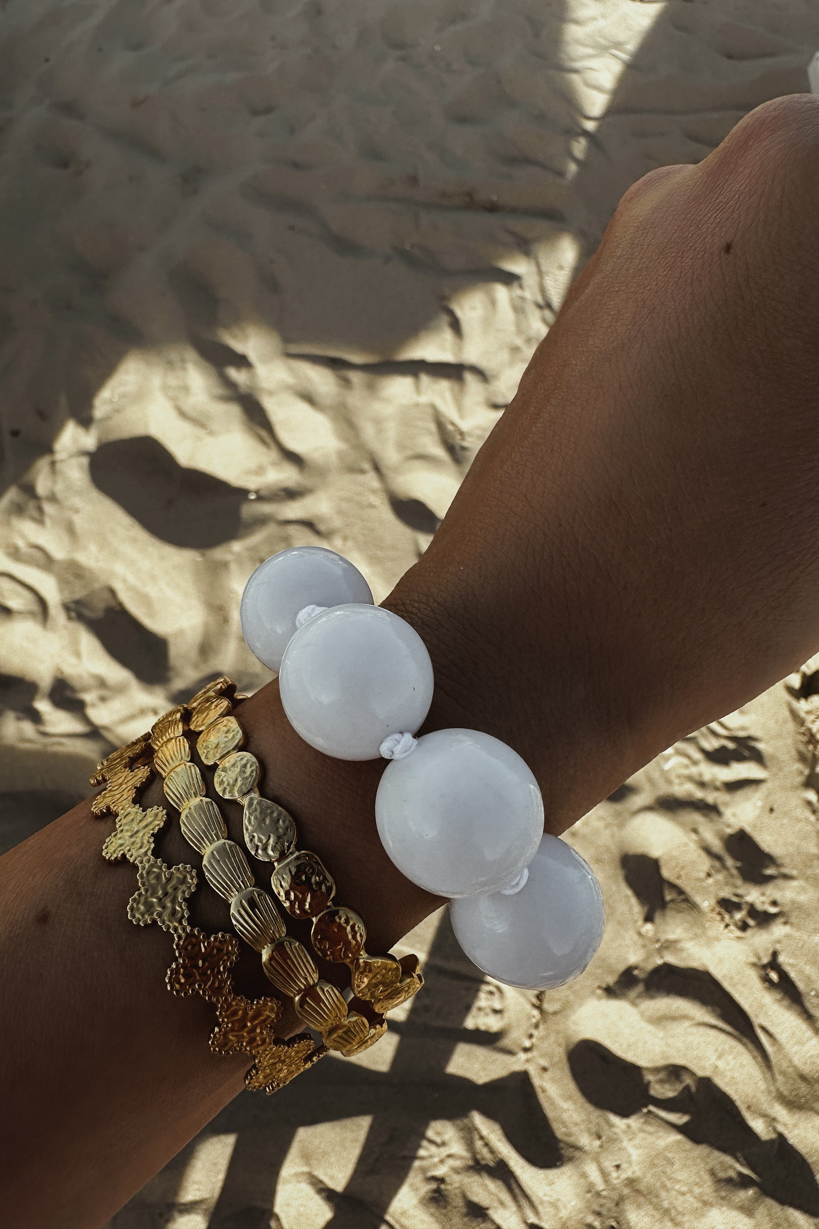 Amalfi Bracelet - White - Boutique Minimaliste has waterproof, durable, elegant and vintage inspired jewelry