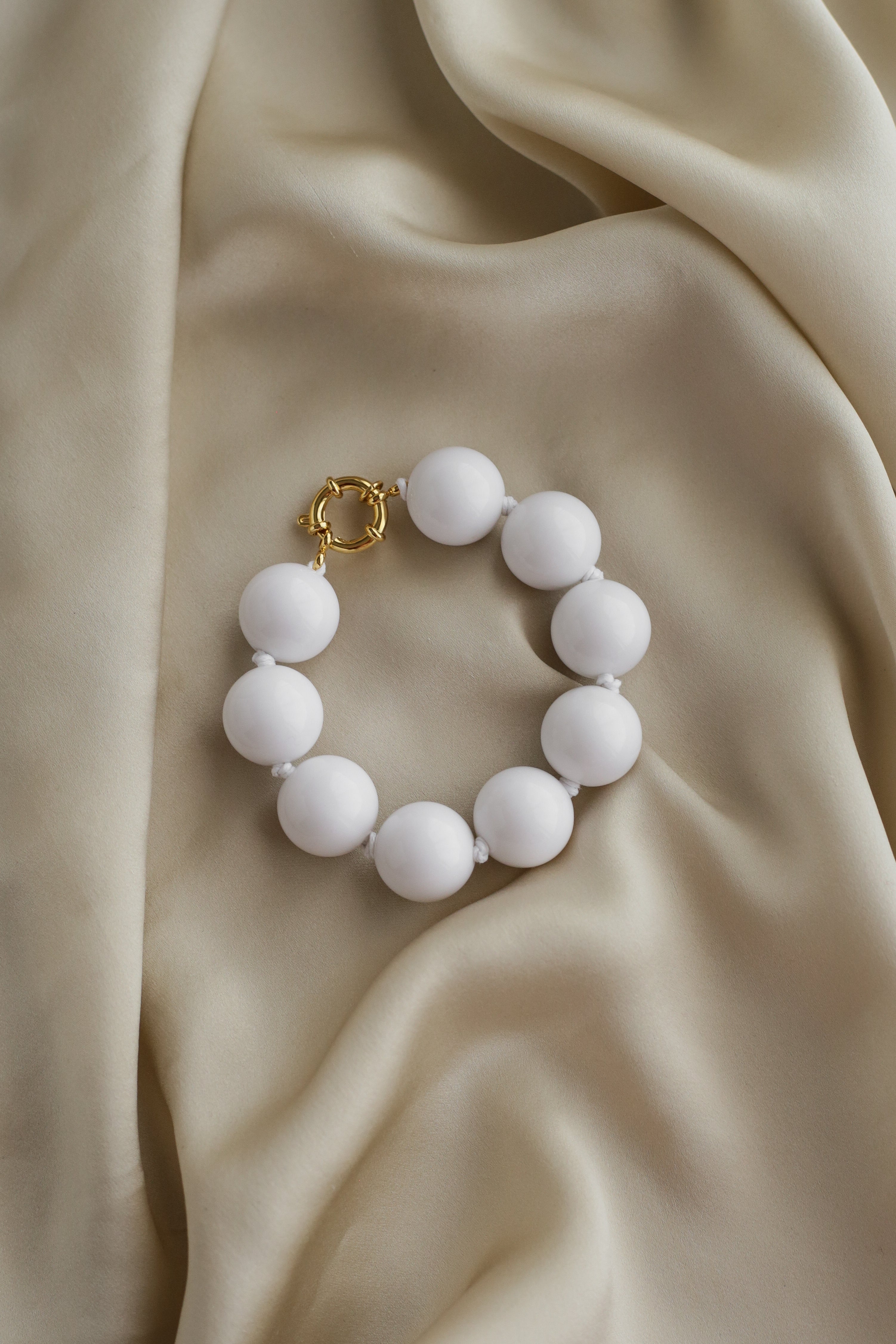 Amalfi Bracelet - White - Boutique Minimaliste has waterproof, durable, elegant and vintage inspired jewelry