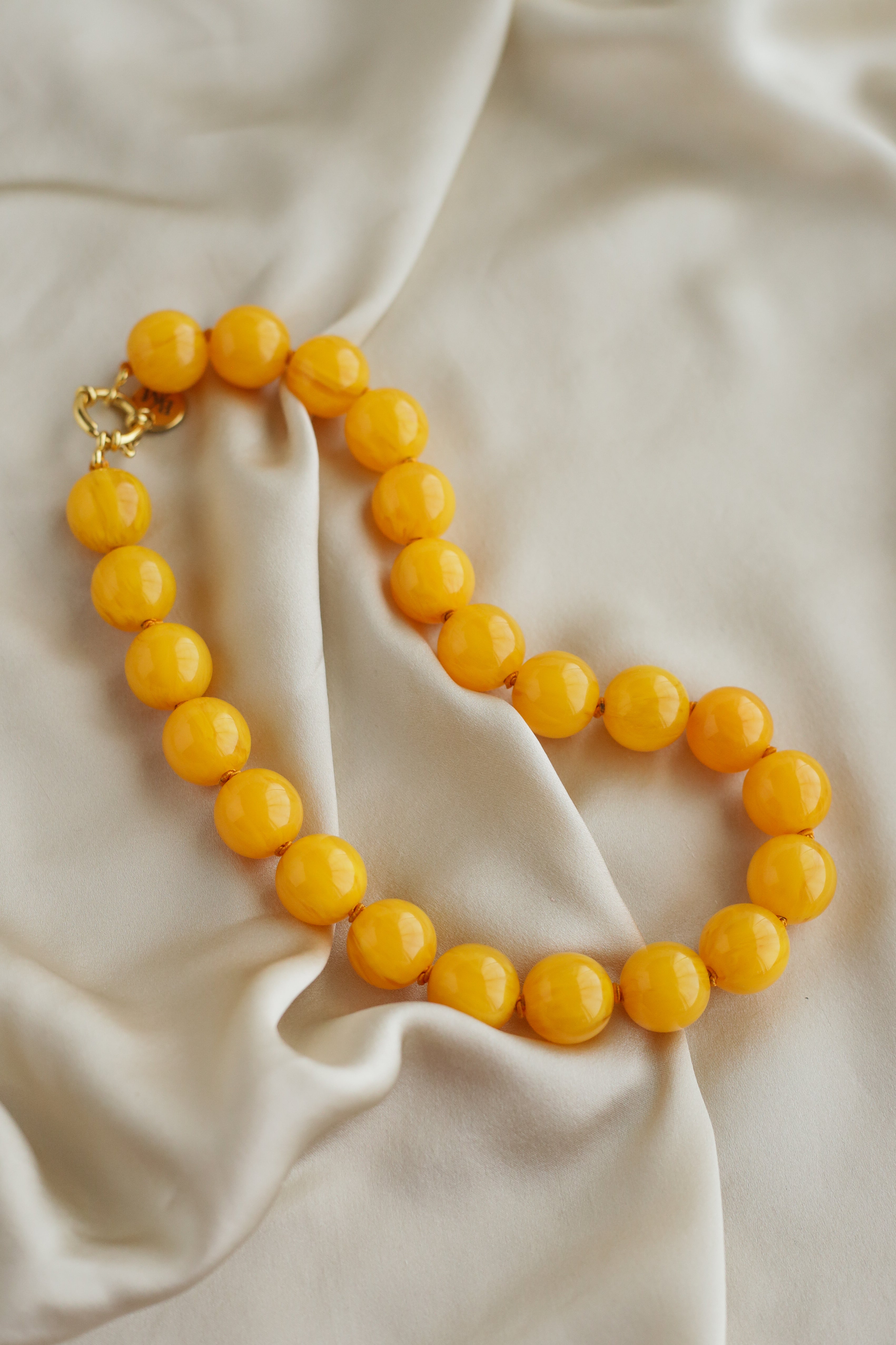 Amalfi Necklace - Amber - Boutique Minimaliste has waterproof, durable, elegant and vintage inspired jewelry