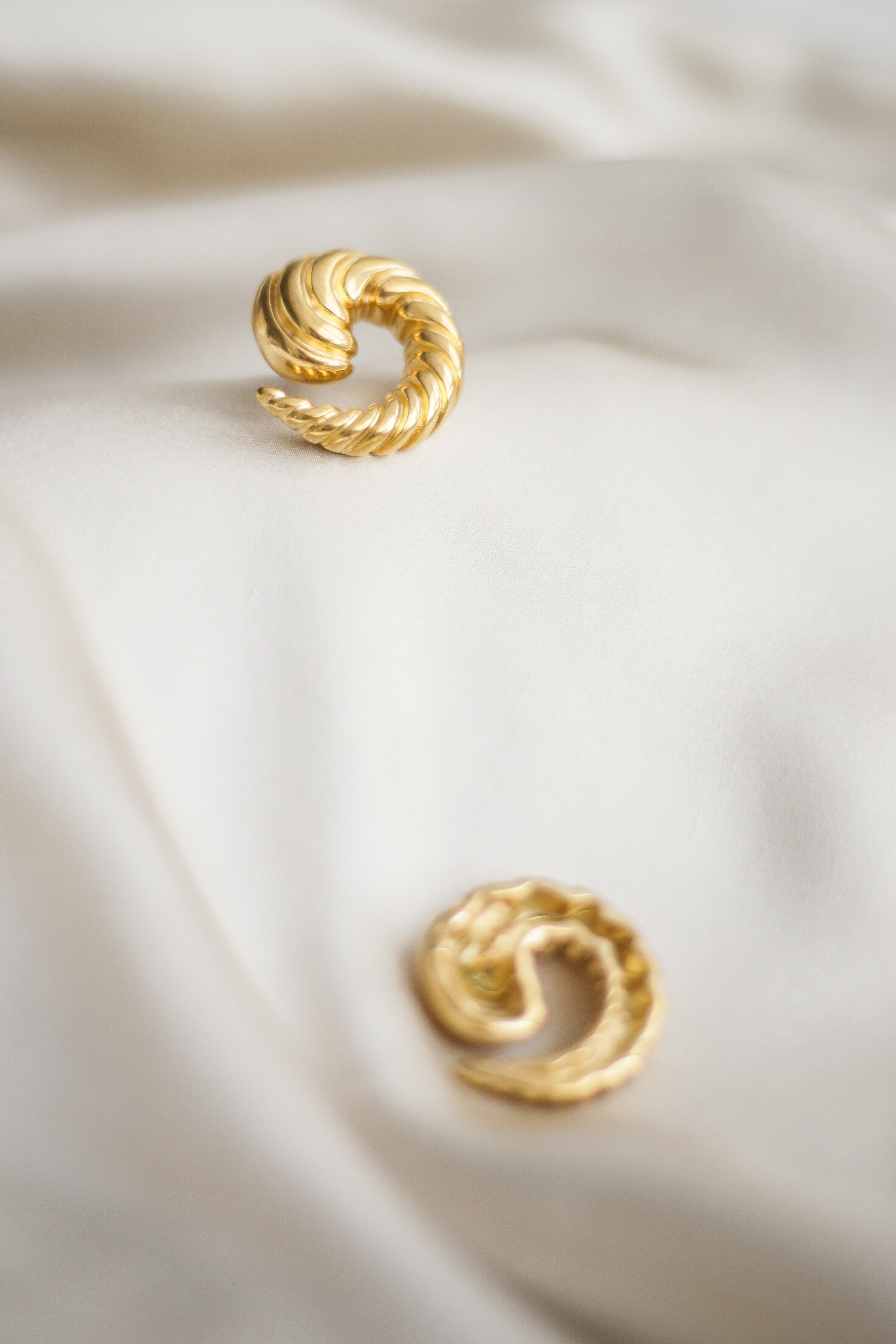 Ammonite Statement Earrings - Boutique Minimaliste has waterproof, durable, elegant and vintage inspired jewelry