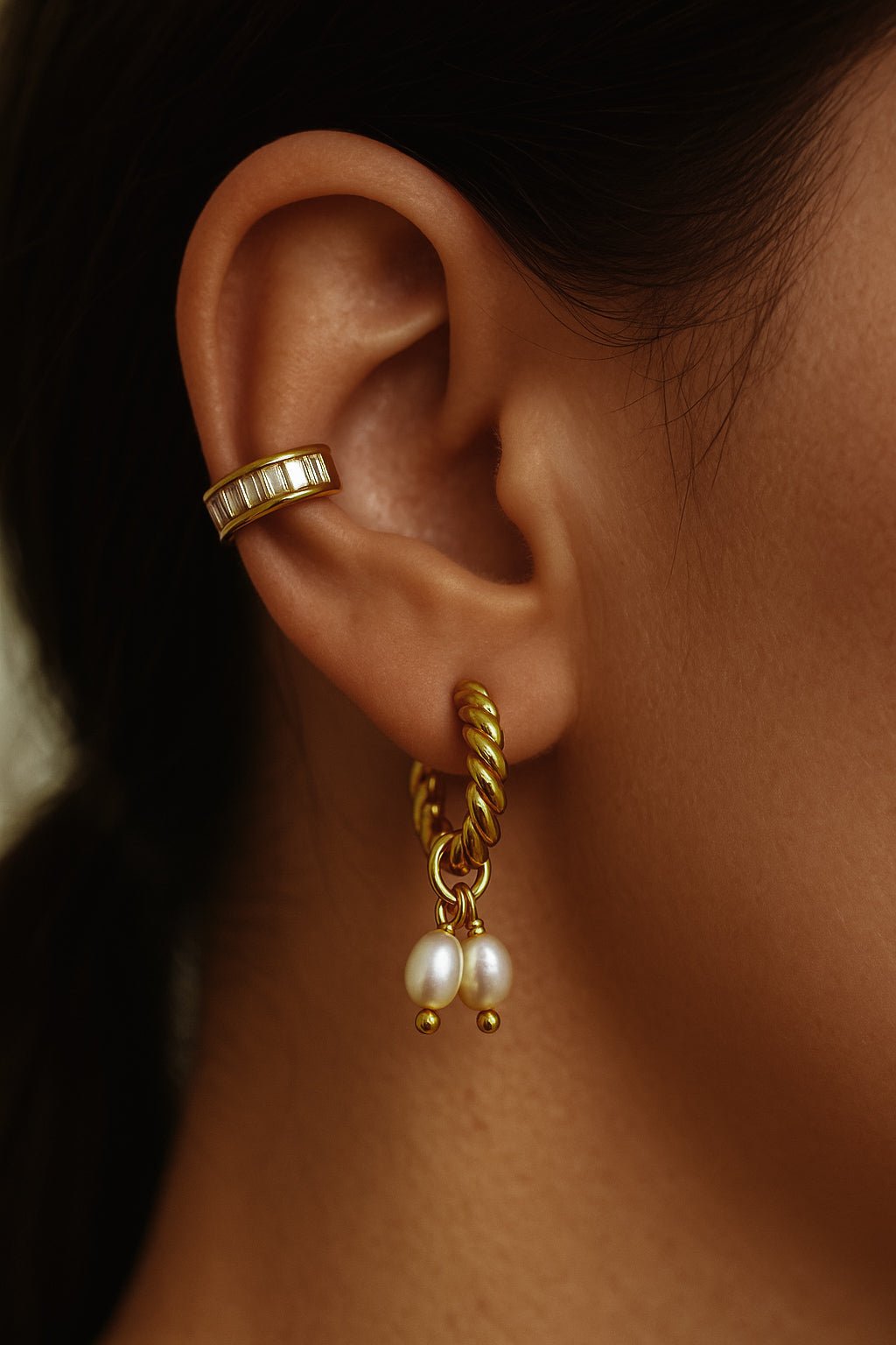 Anaëlle Ear Cuff - has waterproof, durable, elegant and vintage inspired jewelry