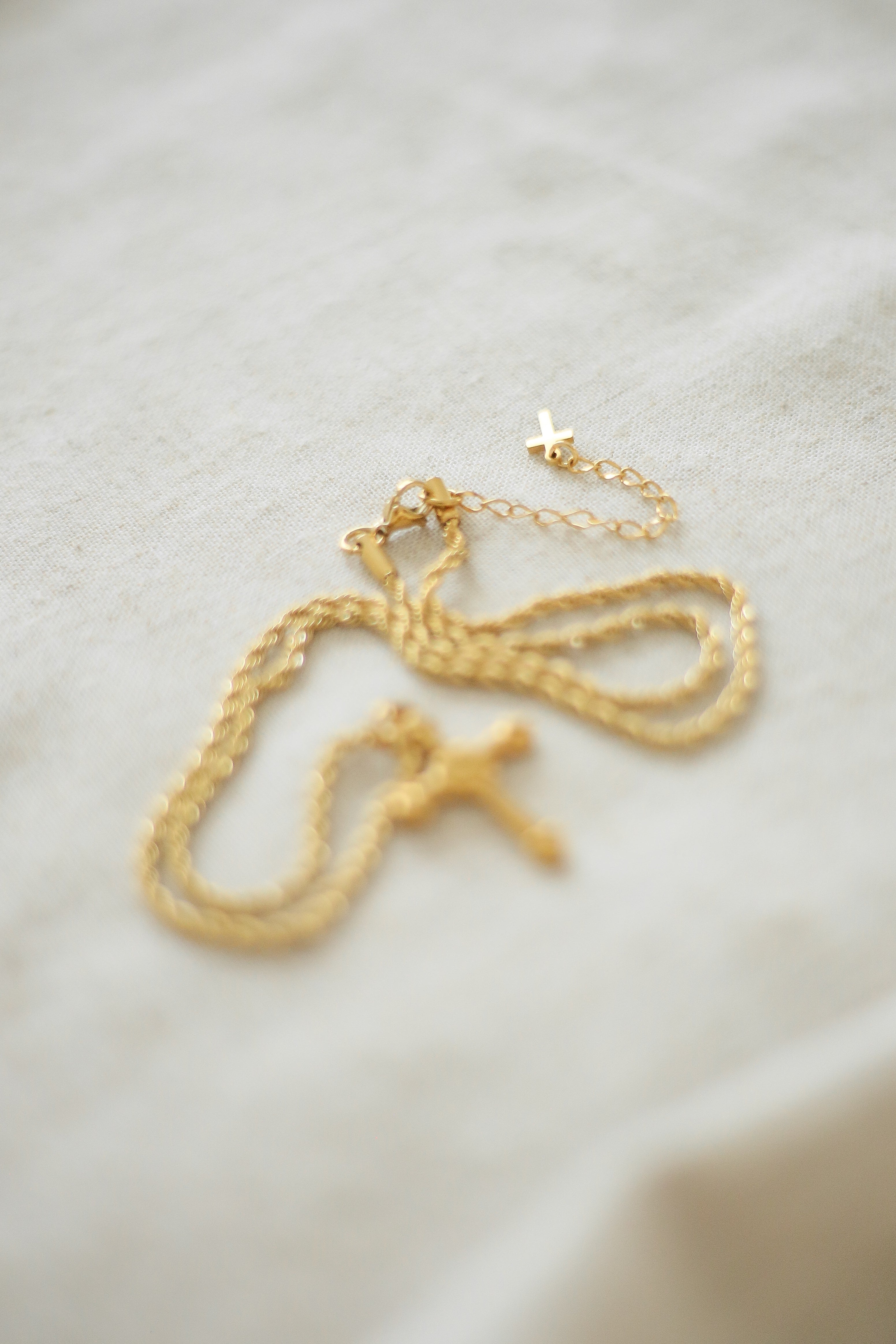 Antoinette Cross Necklace - has waterproof, durable, elegant and vintage inspired jewelry