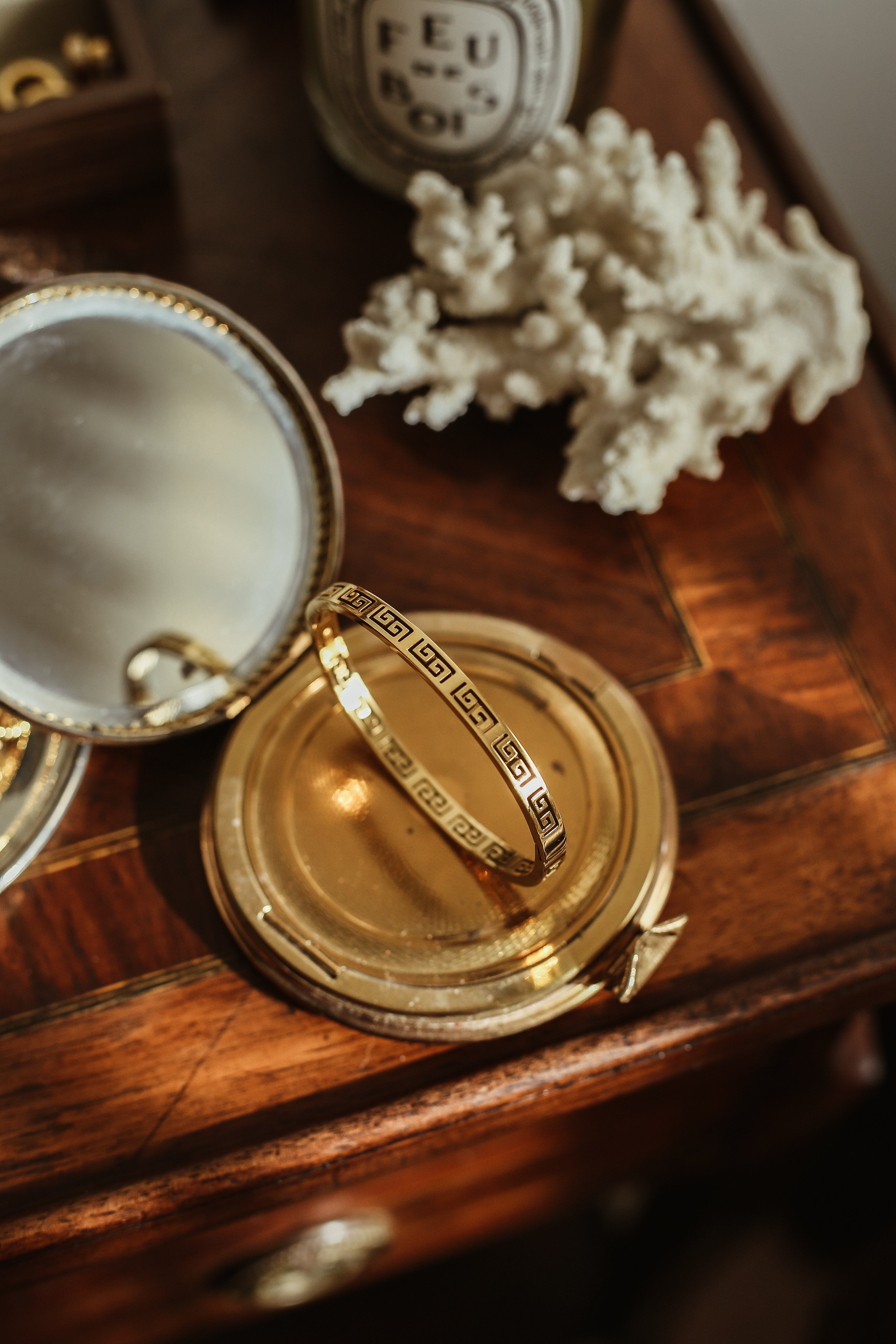 Athena Cuff - has waterproof, durable, elegant and vintage inspired jewelry