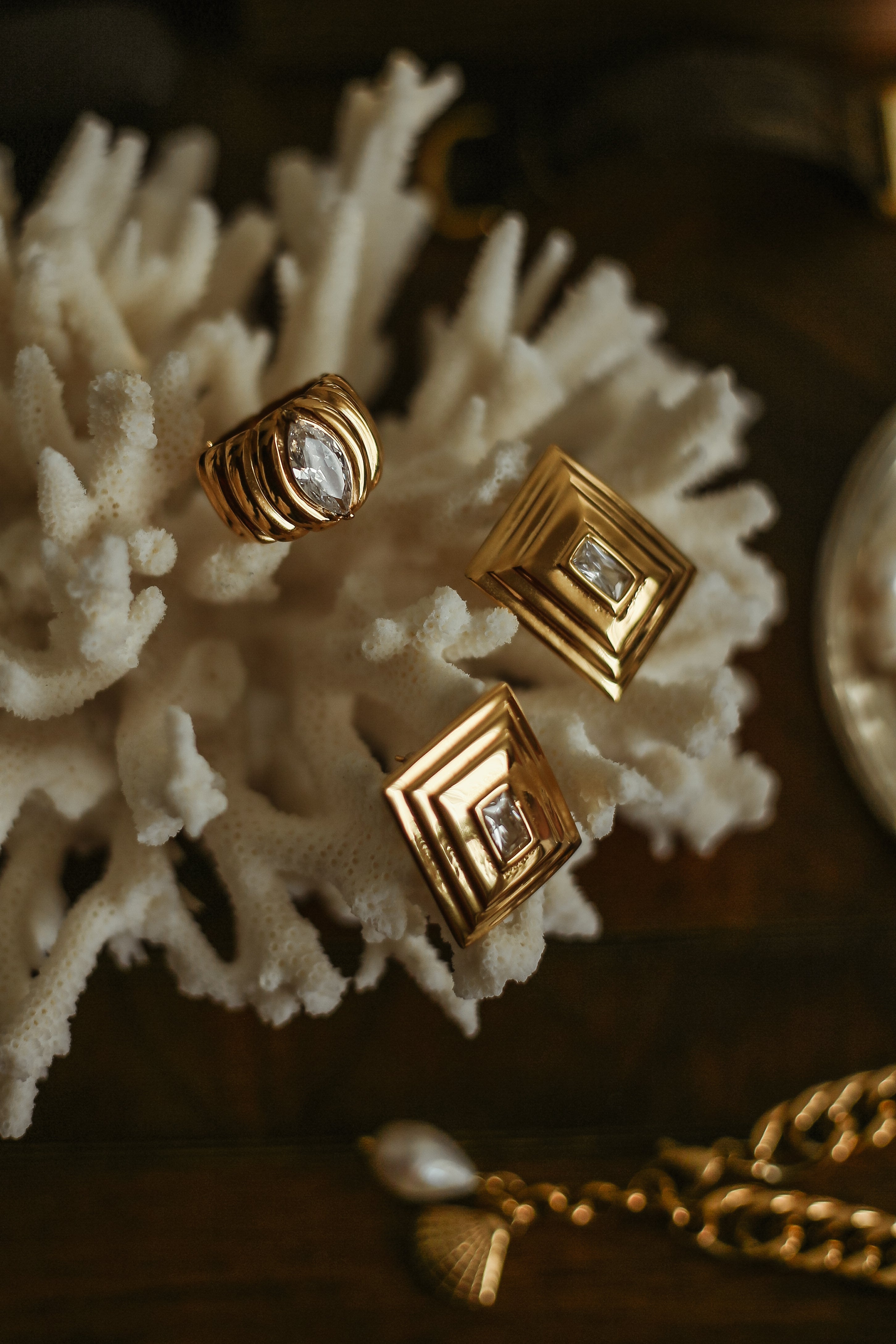 Auriane Ring - has waterproof, durable, elegant and vintage inspired jewelry