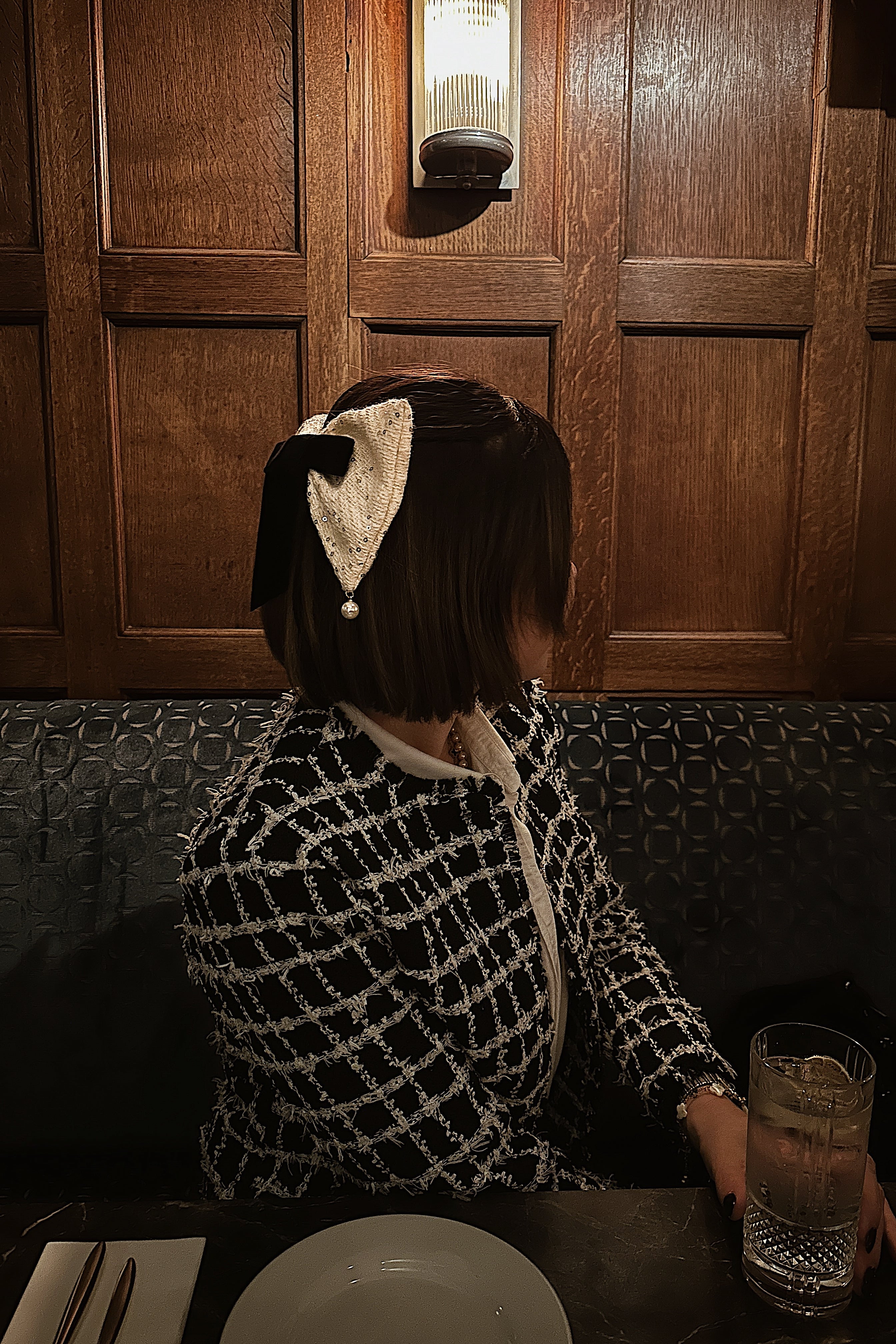 Caroline Bow Barrette - Boutique Minimaliste has waterproof, durable, elegant and vintage inspired jewelry