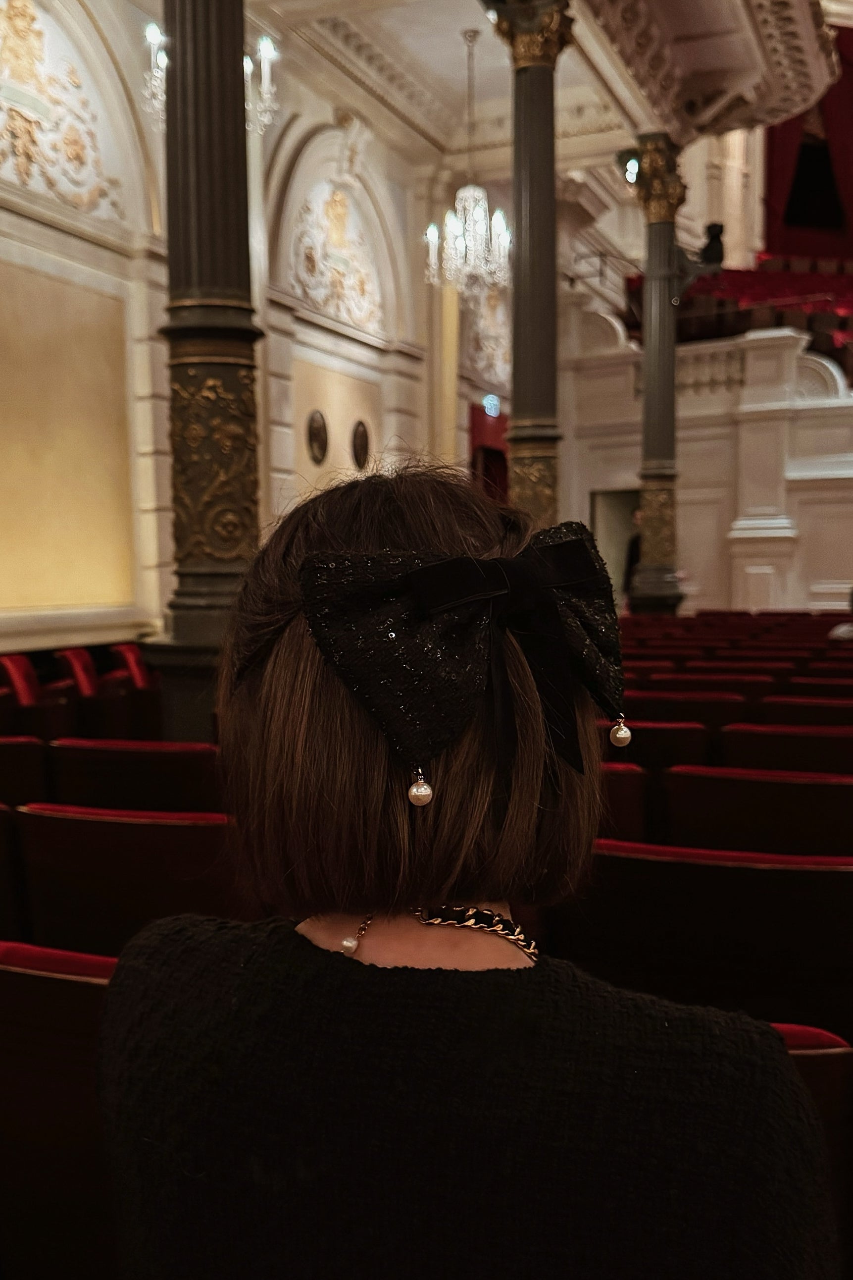 Caroline Bow Barrette - Boutique Minimaliste has waterproof, durable, elegant and vintage inspired jewelry