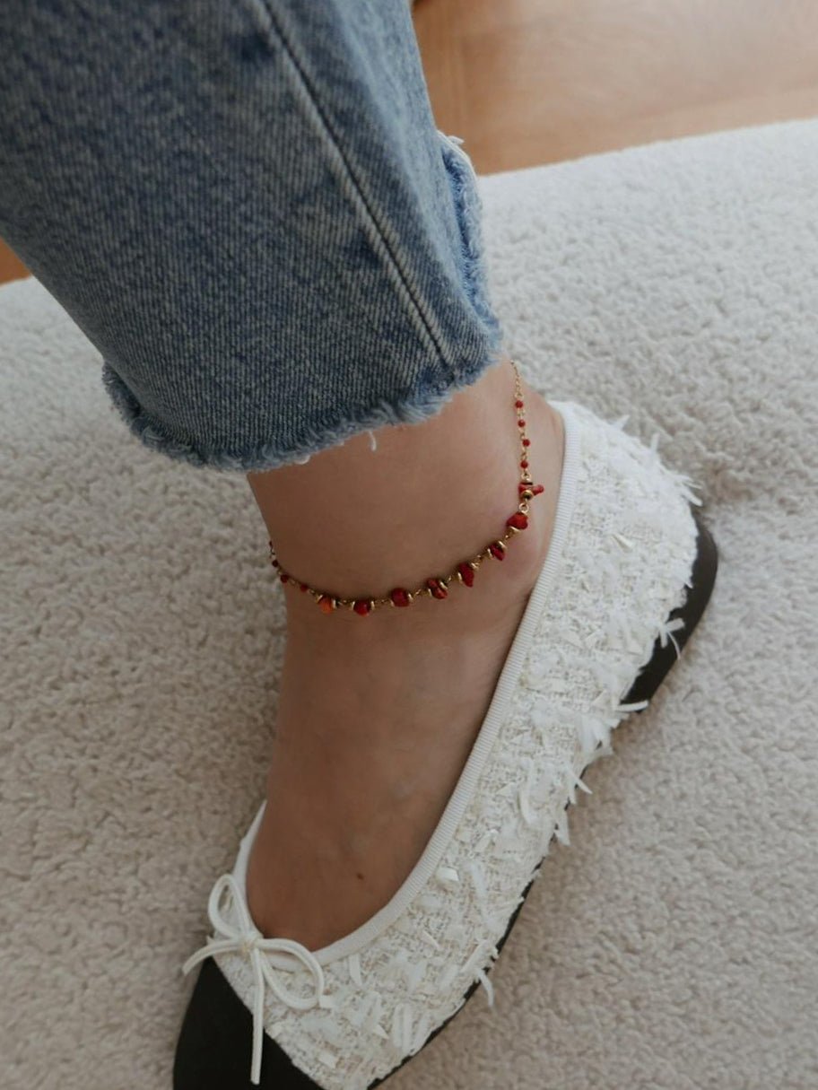 Carrie Anklet - has waterproof, durable, elegant and vintage inspired jewelry