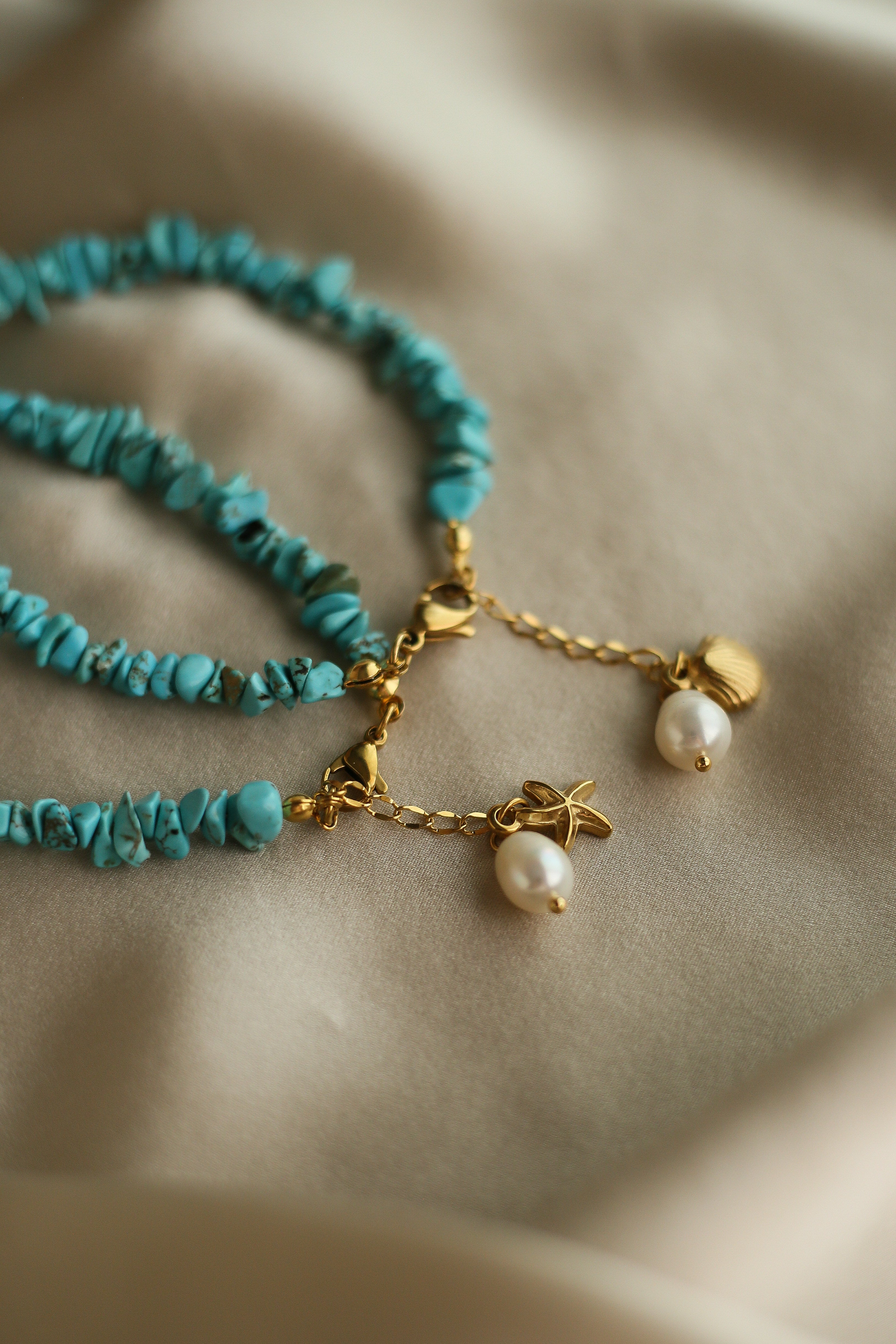 Charlotte Anklet - has waterproof, durable, elegant and vintage inspired jewelry