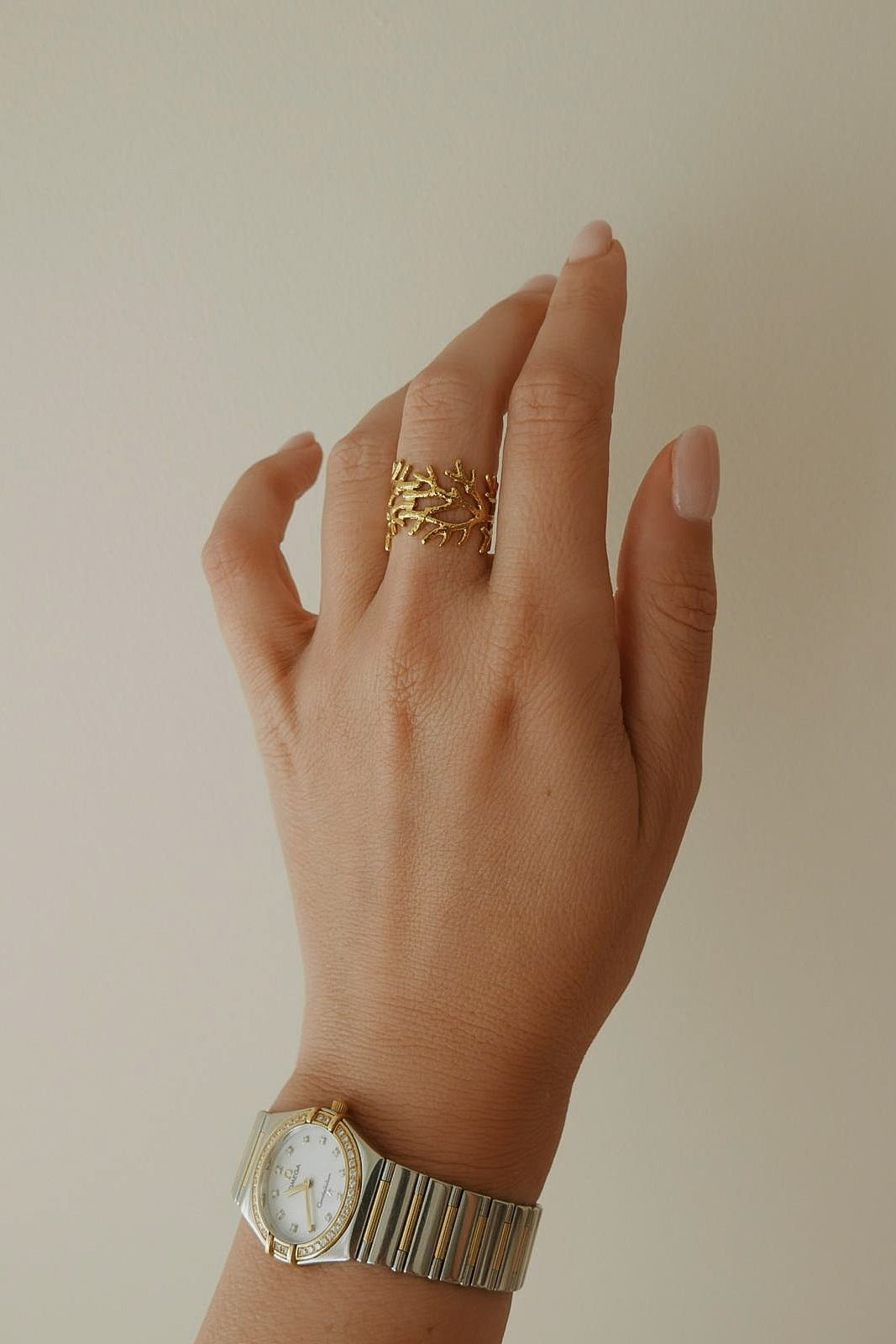 Coralie Ring - has waterproof, durable, elegant and vintage inspired jewelry