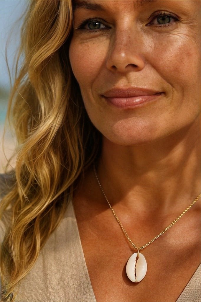 Cowrie Necklace - has waterproof, durable, elegant and vintage inspired jewelry