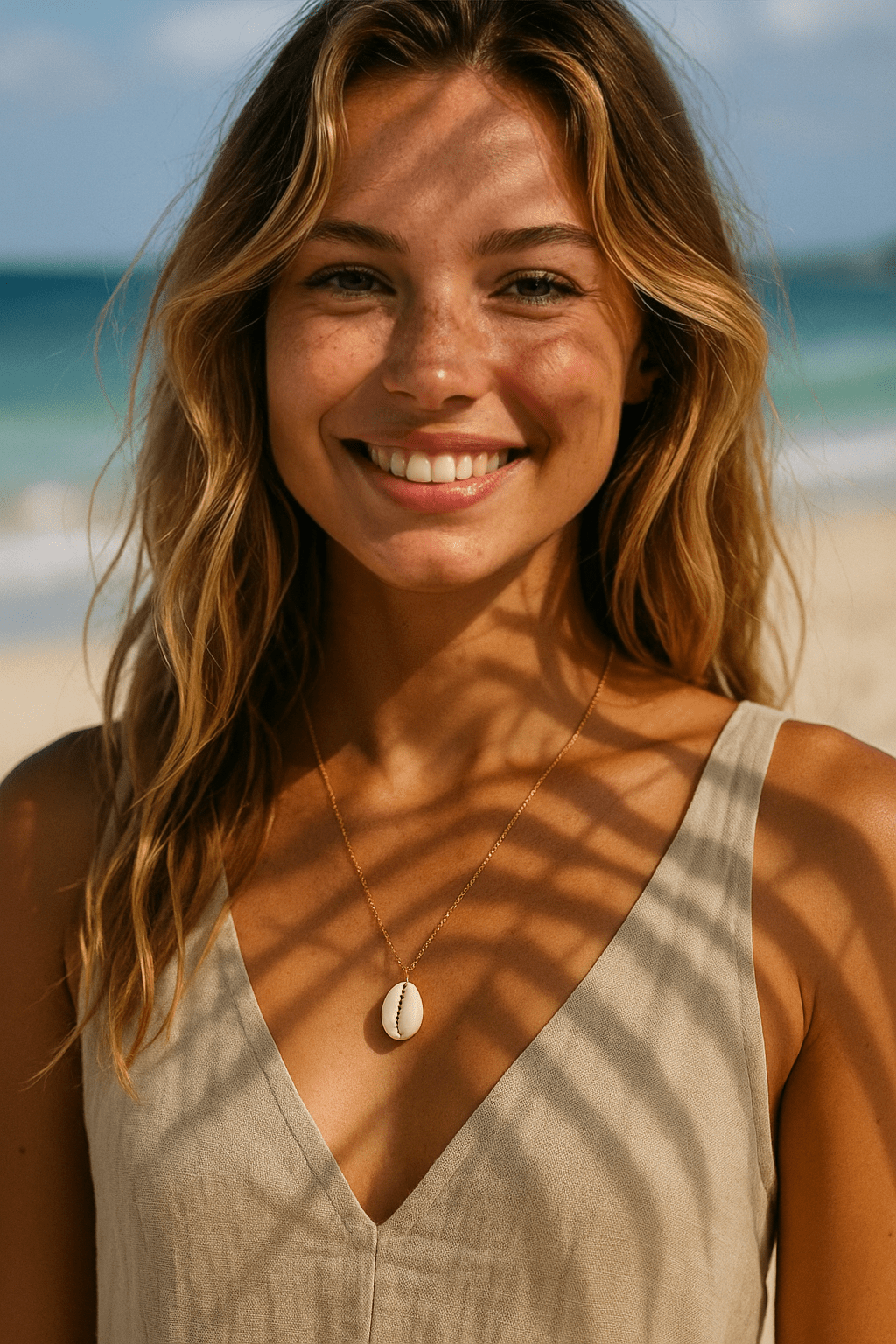 Cowrie Necklace - has waterproof, durable, elegant and vintage inspired jewelry