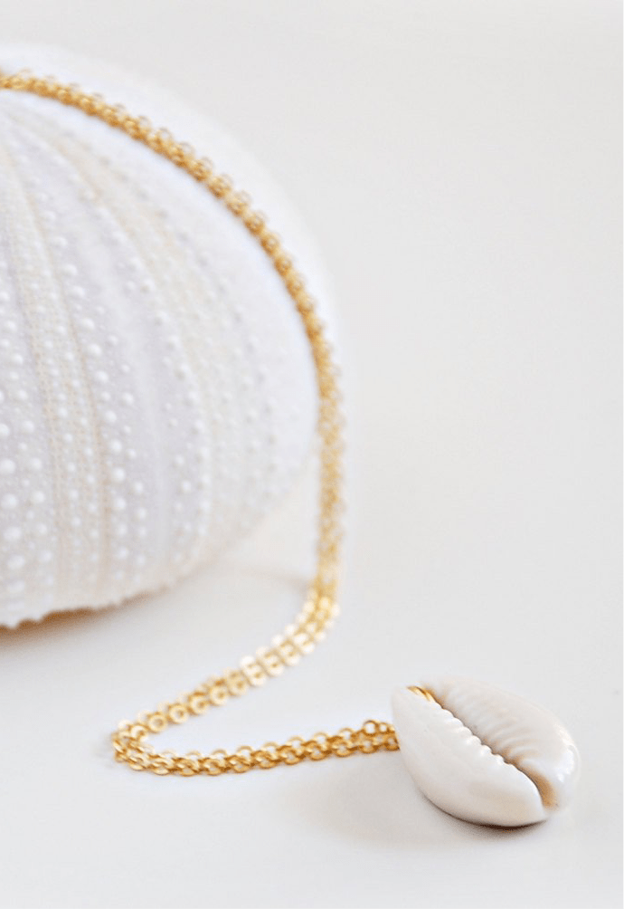 Cowrie Necklace - has waterproof, durable, elegant and vintage inspired jewelry
