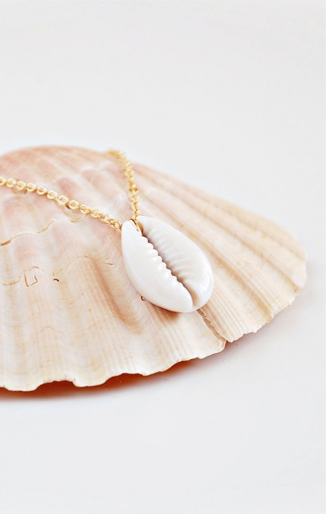 Cowrie Necklace - has waterproof, durable, elegant and vintage inspired jewelry