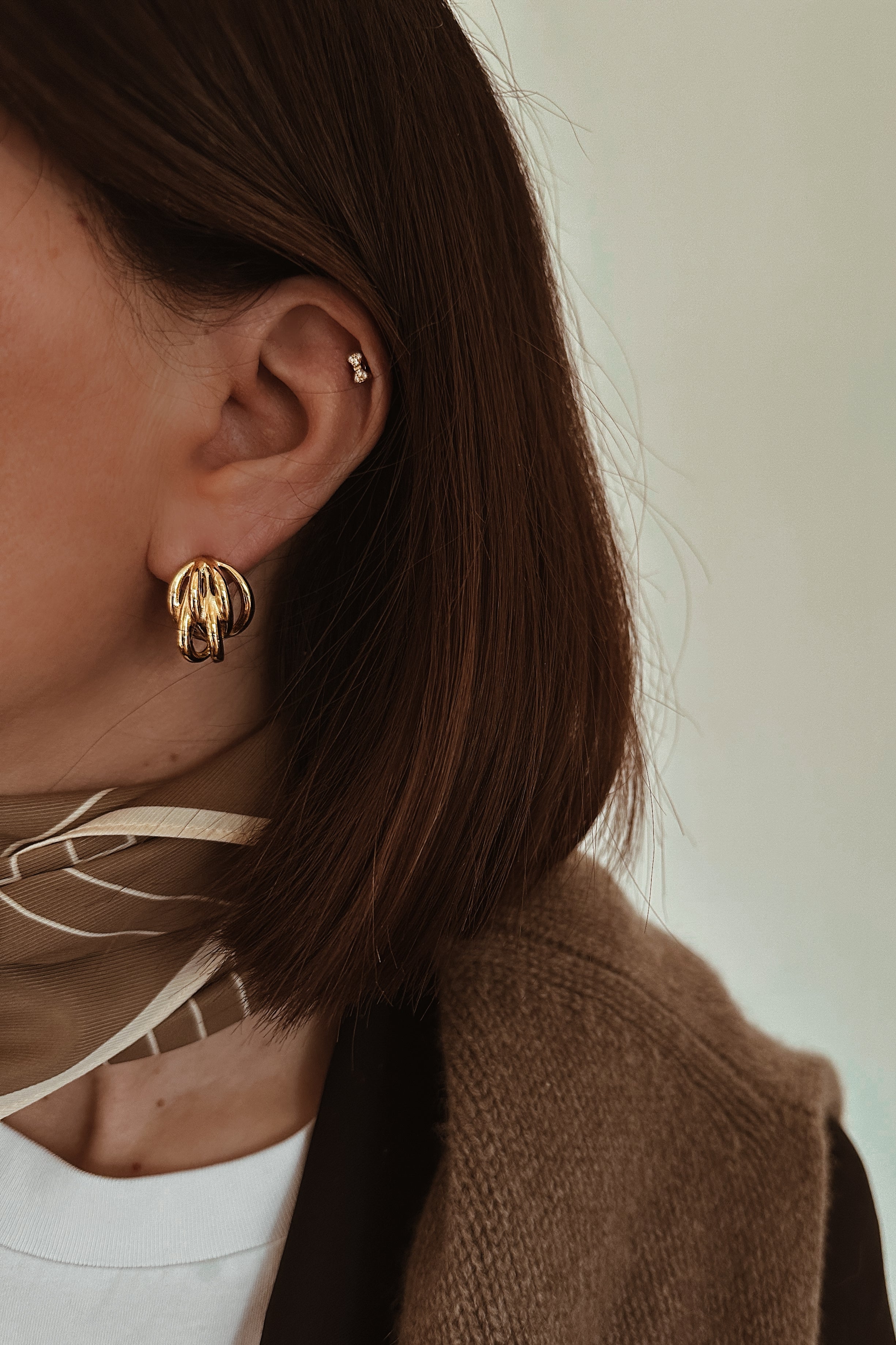 Entangled Statement Earrings - Boutique Minimaliste has waterproof, durable, elegant and vintage inspired jewelry