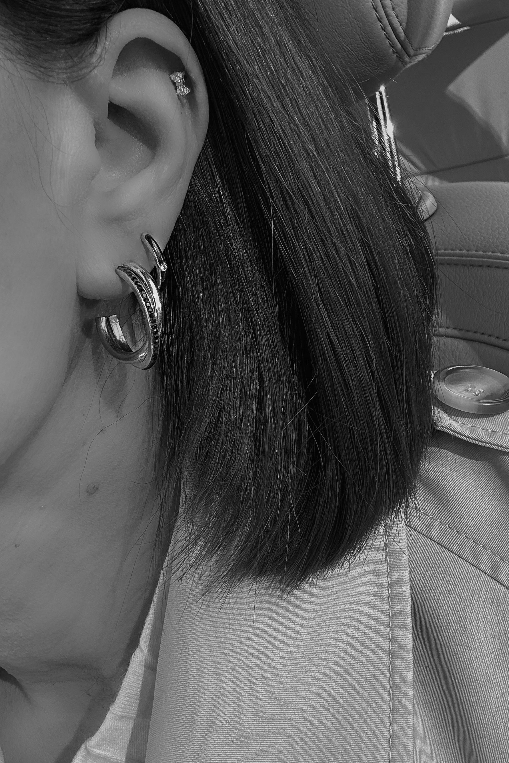 Entwined Cubic Zirconia Hoops - Boutique Minimaliste has waterproof, durable, elegant and vintage inspired jewelry