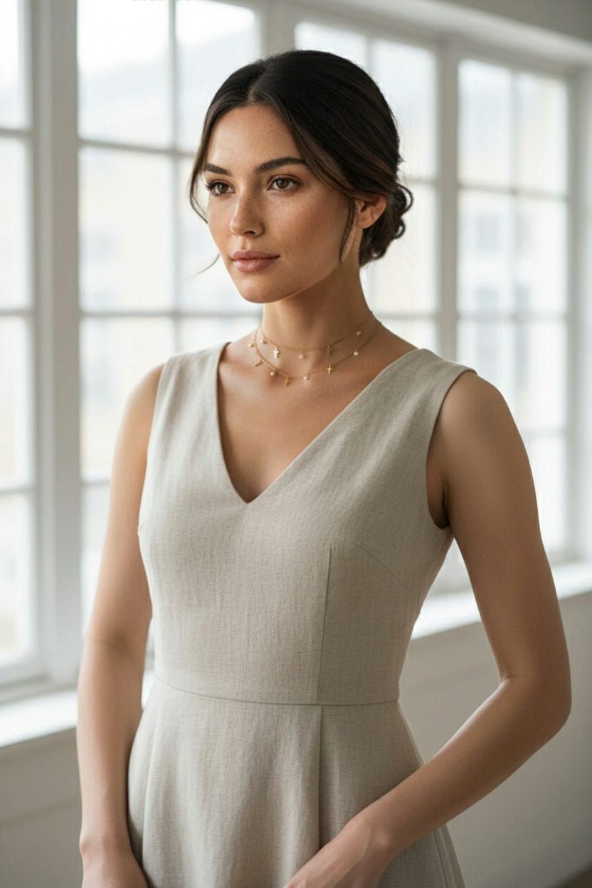 Isaline Necklace - has waterproof, durable, elegant and vintage inspired jewelry